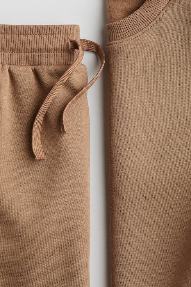 2-piece Sweatsuit-Brown - 2