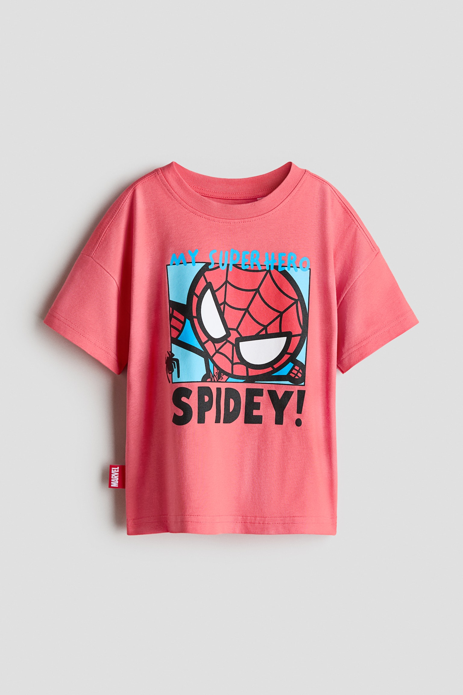 Camiseta de corte holgado con motivo estampado - Rojo claro/Spidey/Rojo/Cómics de Marvel/Blanco/Toy Story/Amarillo claro/Mickey Mouse/Blanco/Mickey Mouse/Gris oscuro/Capyfun/Verde menta/Sonic el erizo/Amarillo claro/Carpincho/Gris claro jaspeado/Spiderman - 1