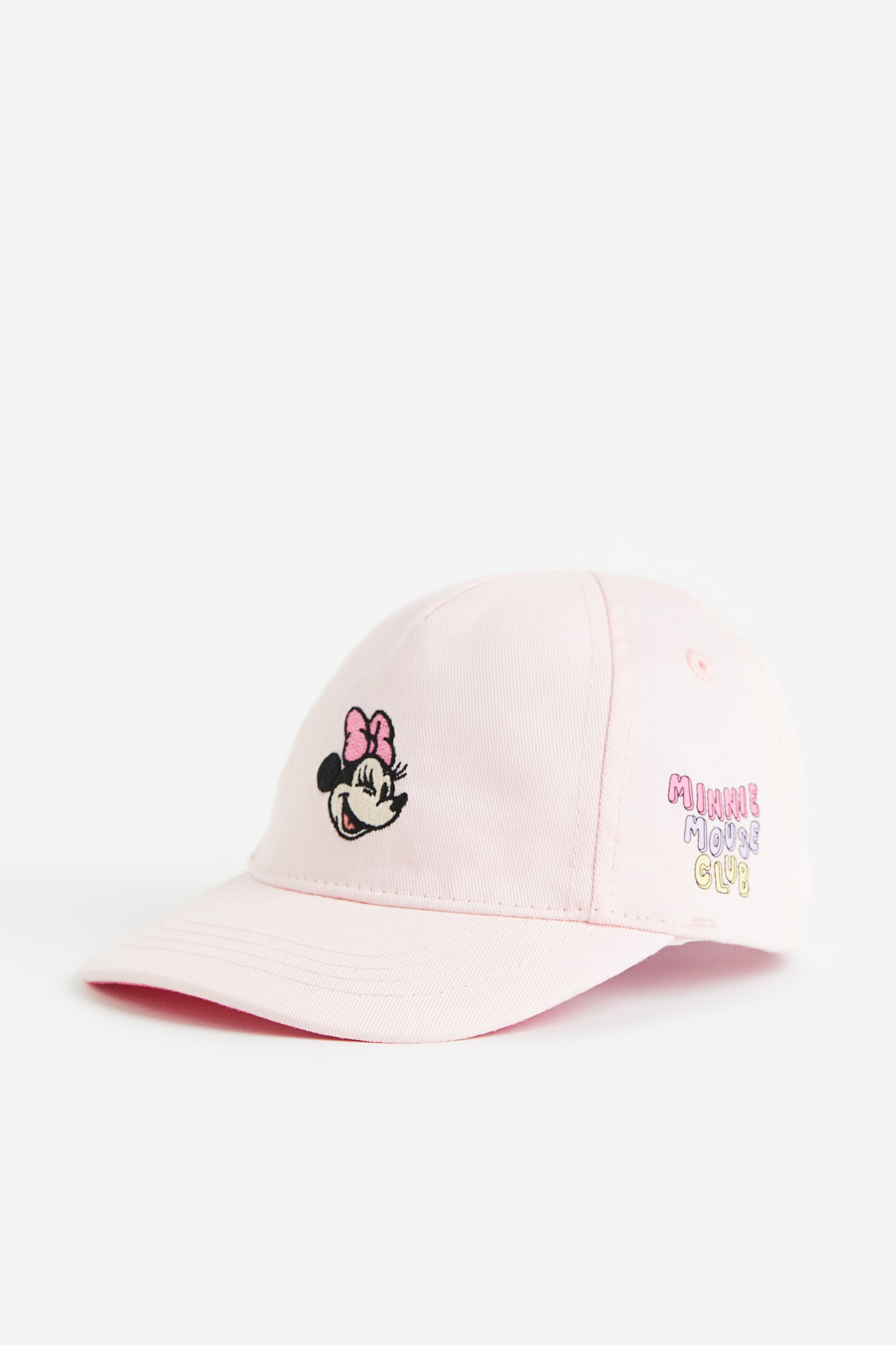 Gorra de sarga con bordado - Rosa claro/Minnie Mouse