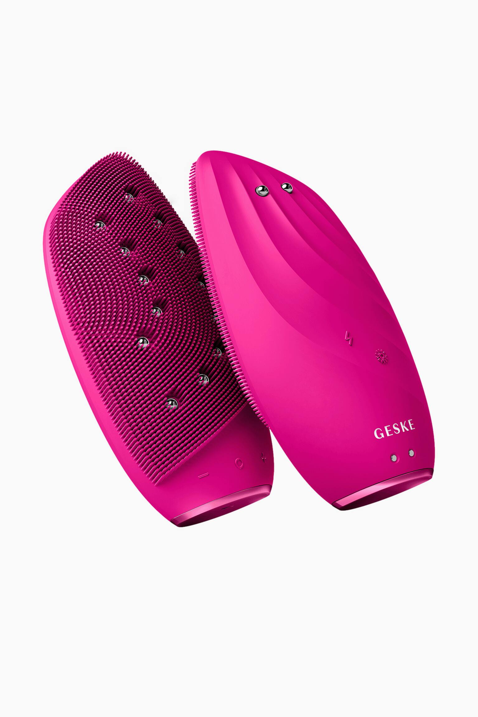 Sonic Thermo Facial Brush & Face-lifter 8 In 1 - Magenta/Gray - 2