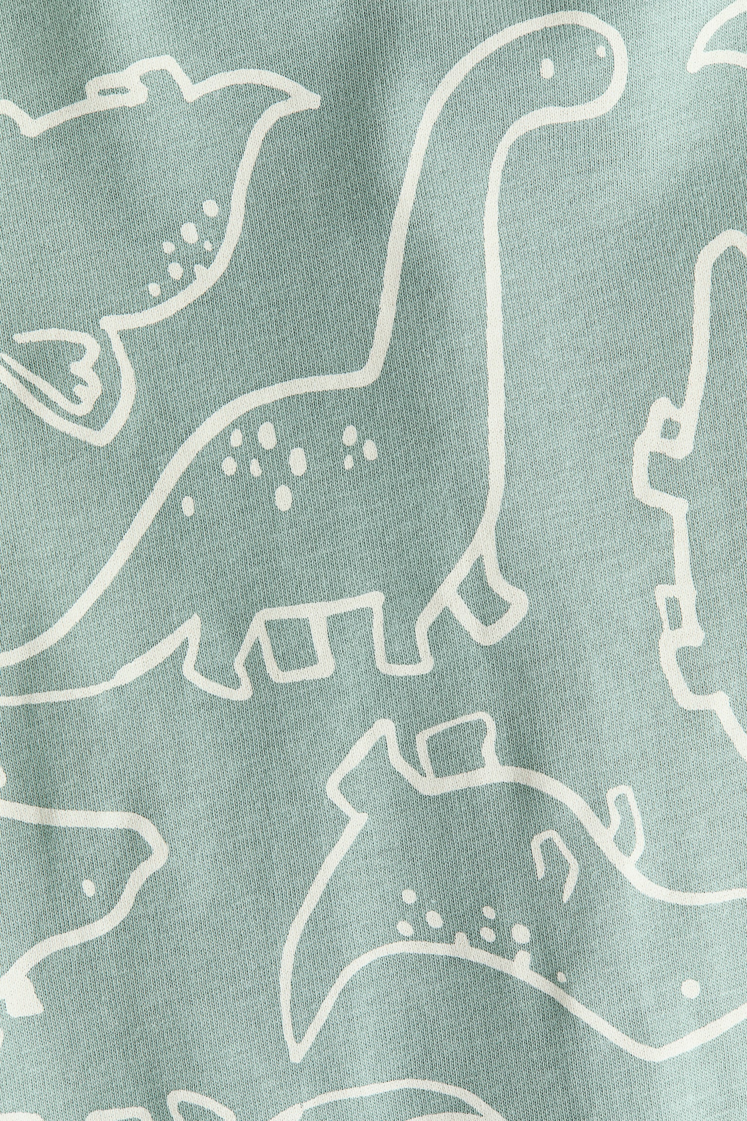 Bộ ngủ hoa văn - Màu xanh lá nhạt/Khủng long/Màu trắng/Xe cộ/Màu trắng/Trái tim - 2