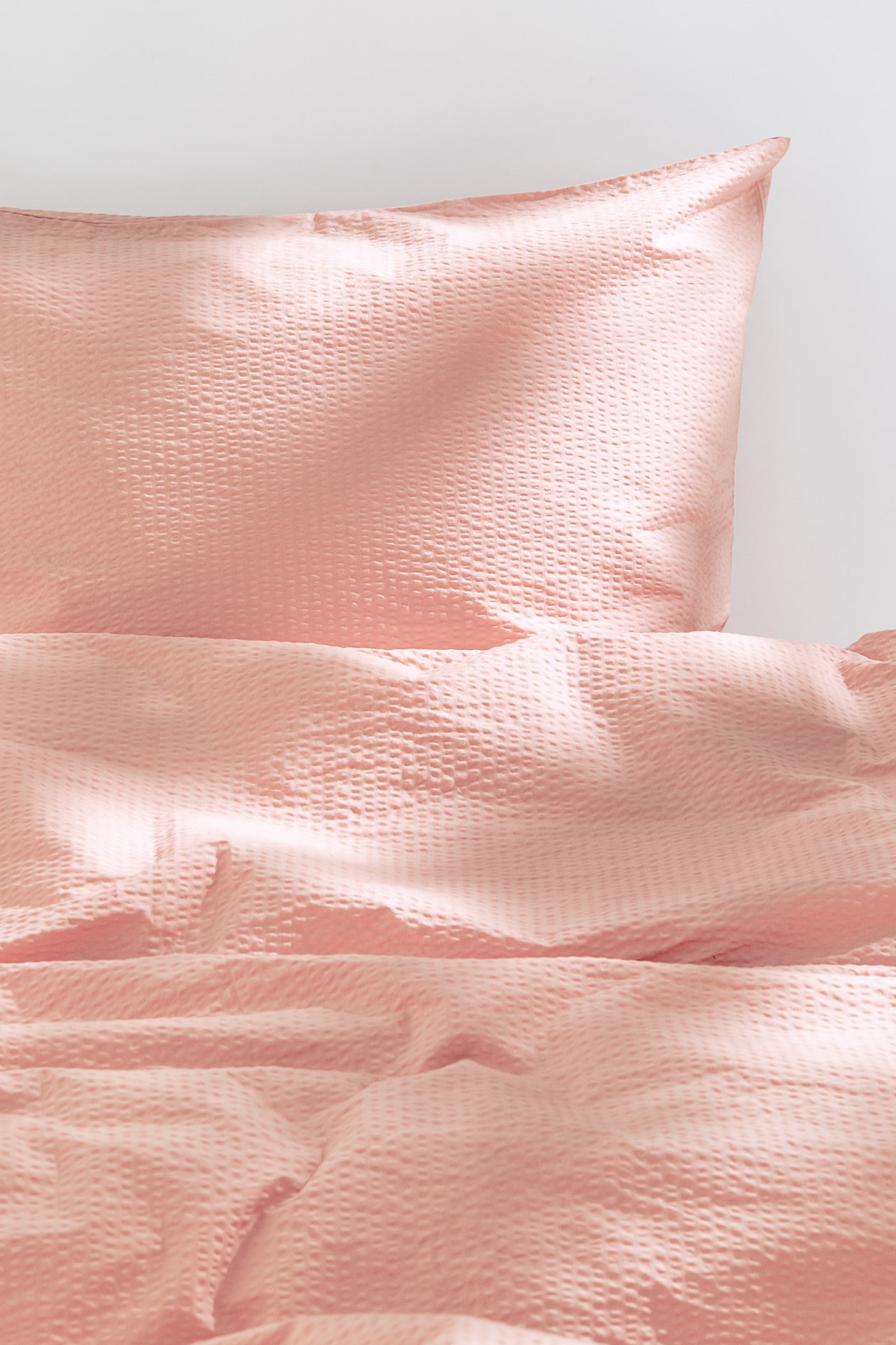 Copripiumino Singolo Microfibra - Motivo Pois E Strisce, Rosa Cipria, 180 Fili - Foto 1