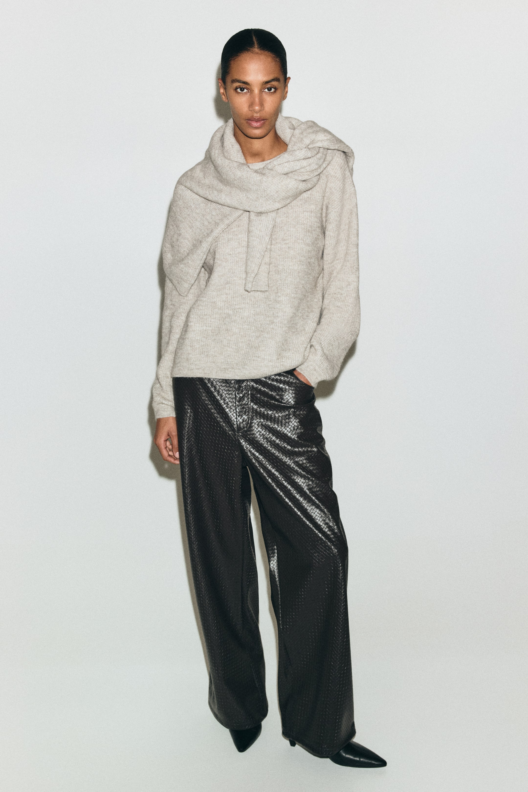 查看大圖: 針織套衫 - 淺大地混色 - Ladies | H&M 1