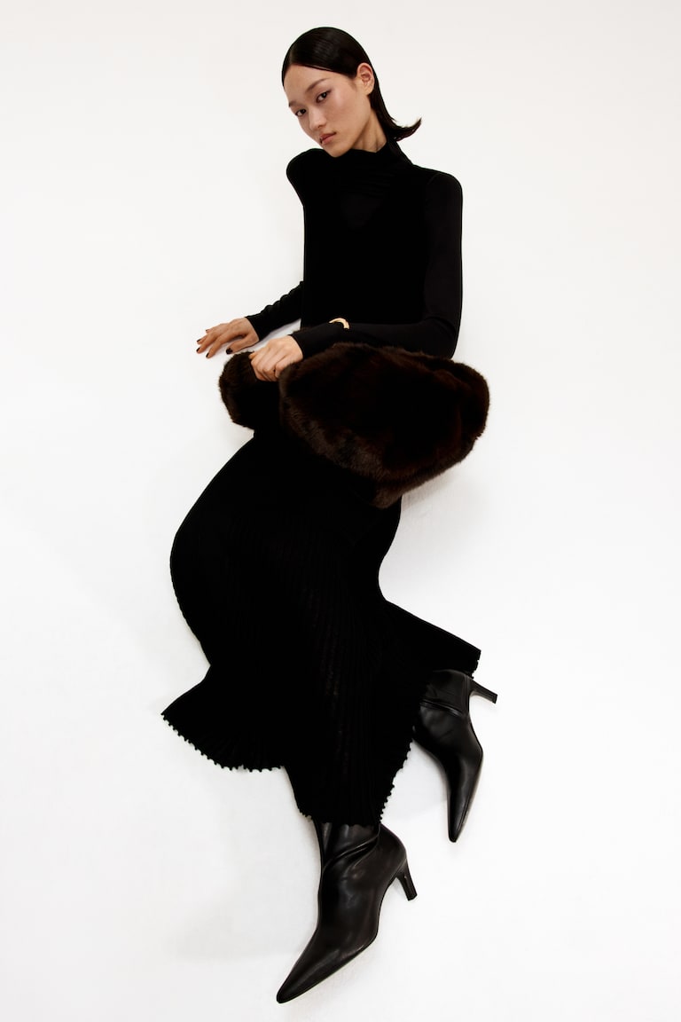 Bottines chaussettes à talon