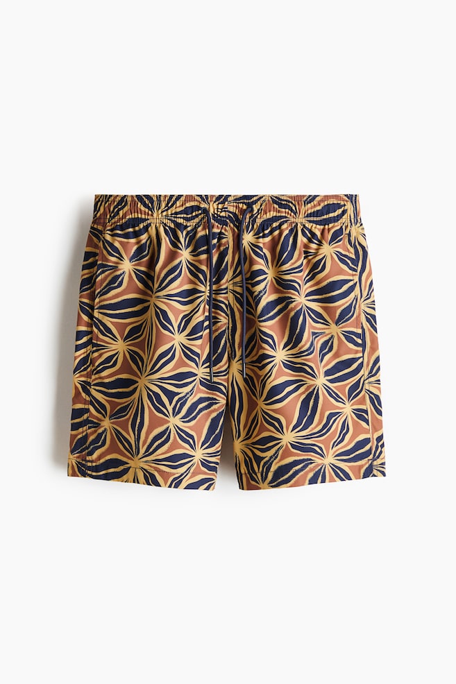 Patterned swim shorts - Marineblau/Gemustert/Weiß/Gemustert/Schwarz/Gemustert/Dunkelbraun/Gemustert/Marineblau/Gemustert/Grün/Gemustert - 1