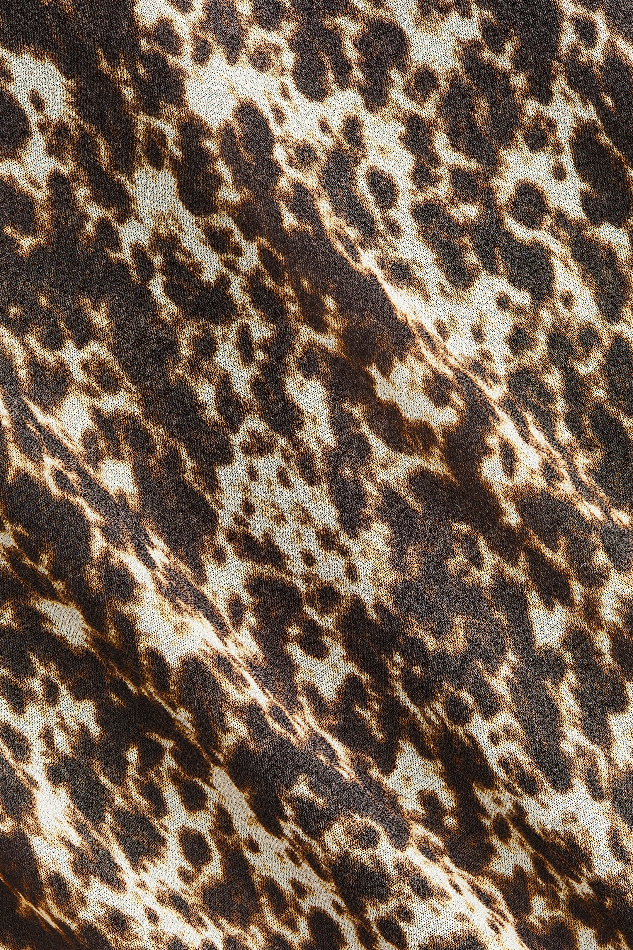 Scarf-Detail Chiffon Dress