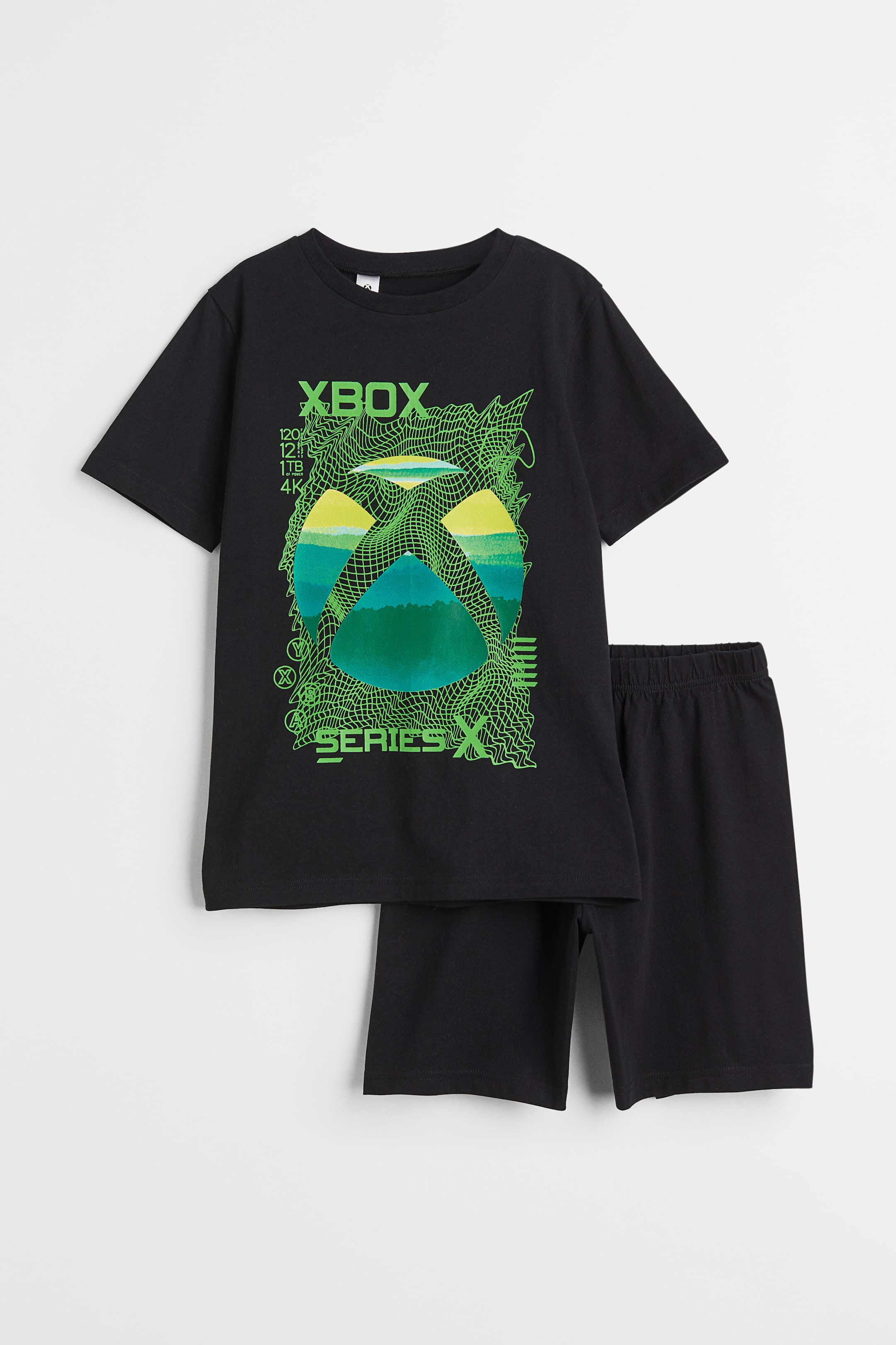 Prikaži veću sliku: Pidžama – majica i šorts - Crna/Xbox - Kids | H&M RS 1