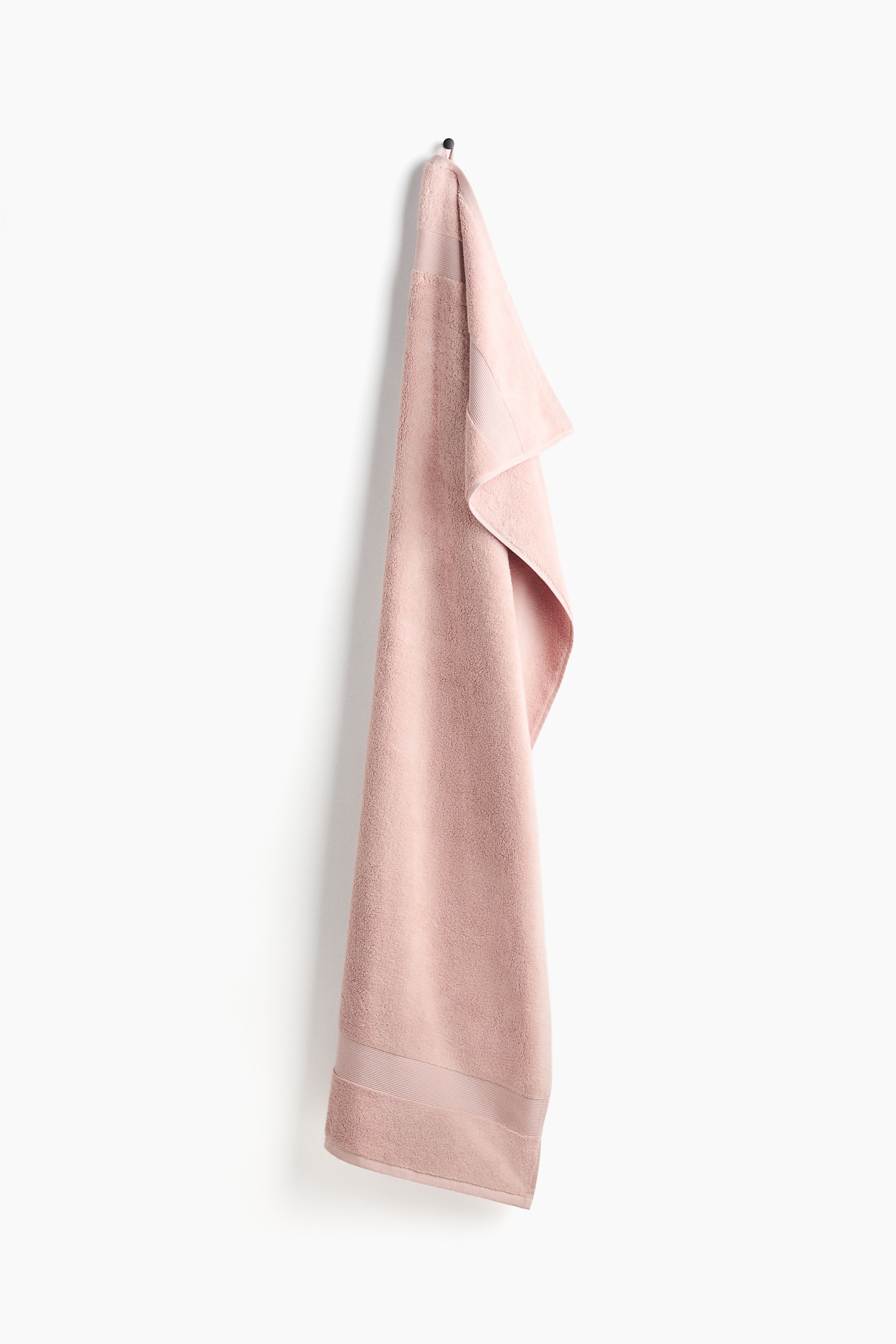 Serviette de bain en coton éponge doux - Rose poudre/Beige clair/Rouge rouille/Brun ancien