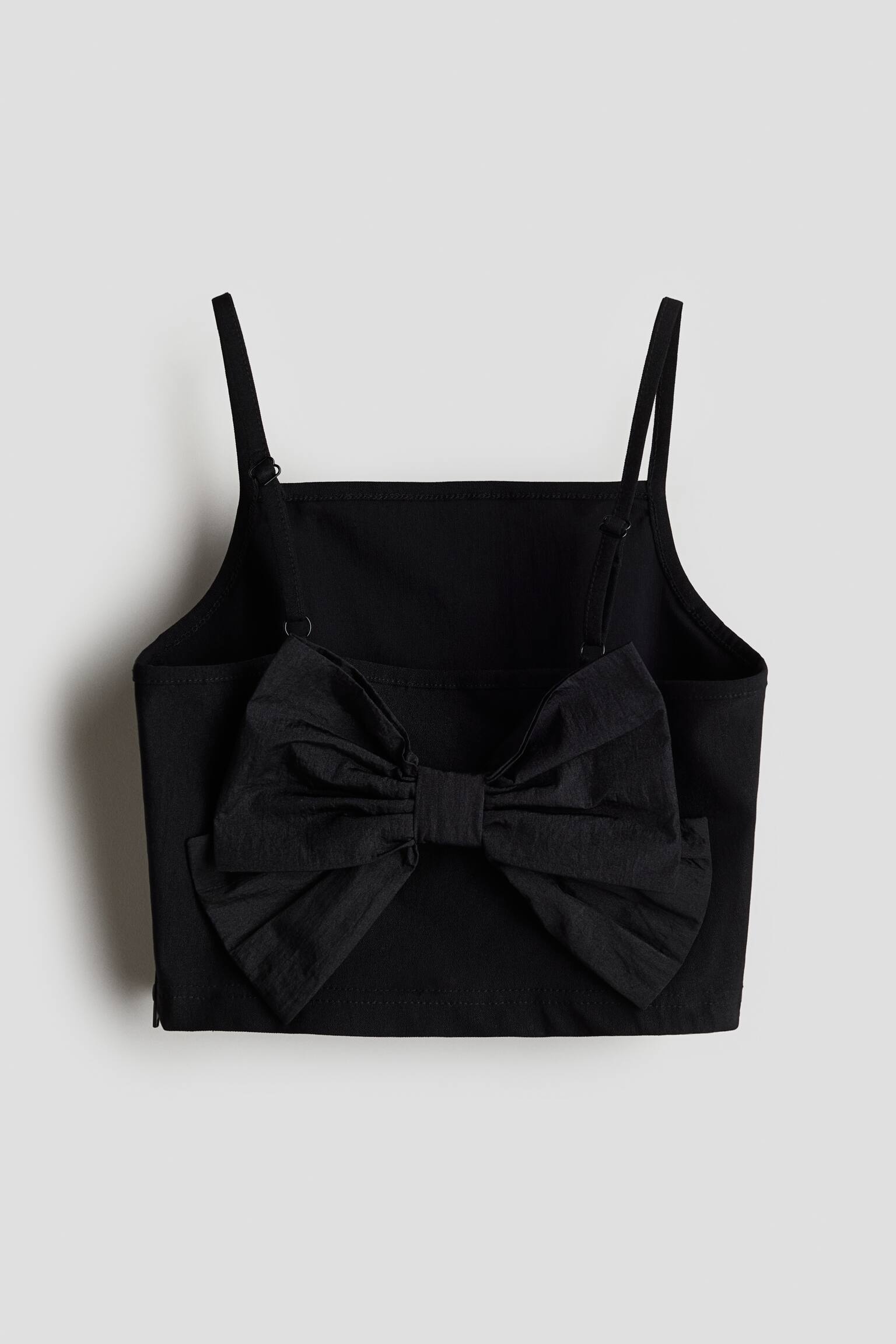 Bow Detail Cami - Black - 2