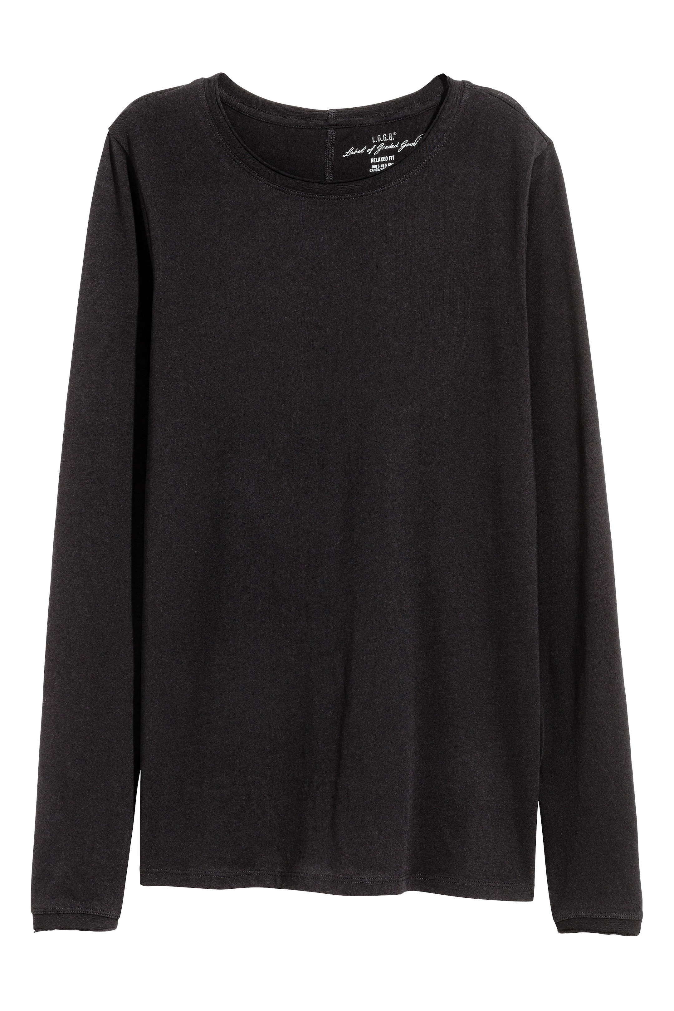 View larger image: Long-sleeved top - Black - Ladies | H&M GB 1