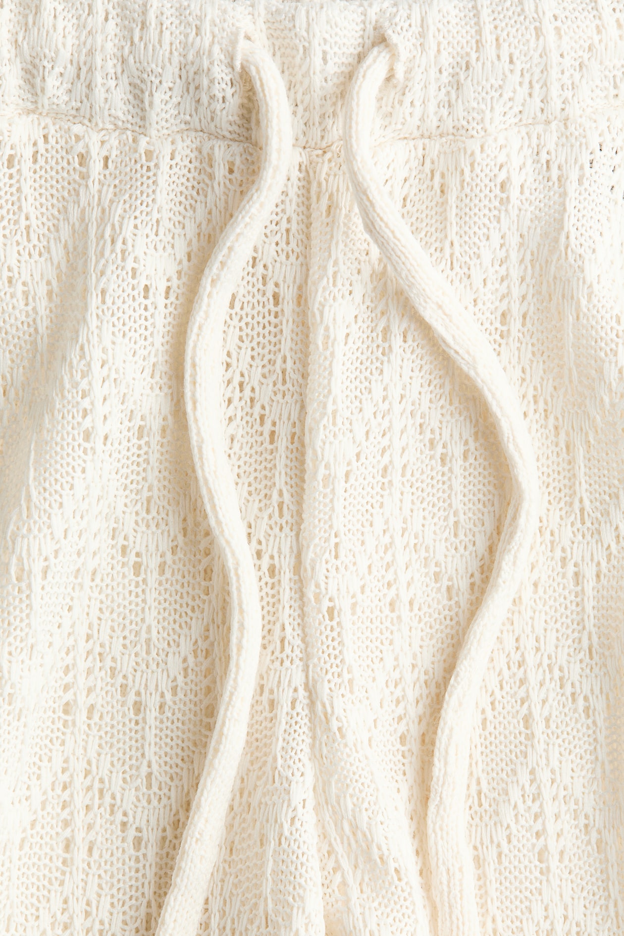 MAMA Pointelle-Knit Drawstring Pants - image 2