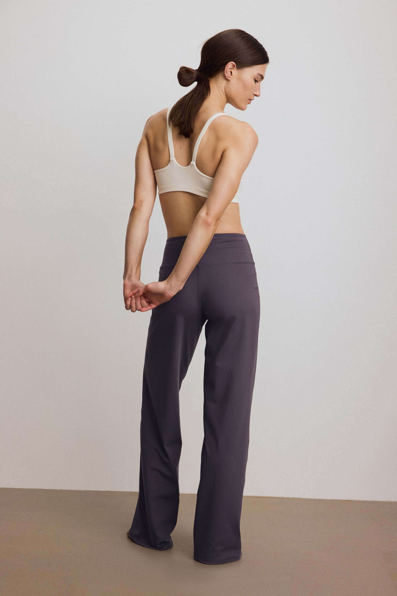 Weite Sportleggings mit SoftMove™ - Dunkles Lehmgrau/Schwarz/Warmes Braun - 5
