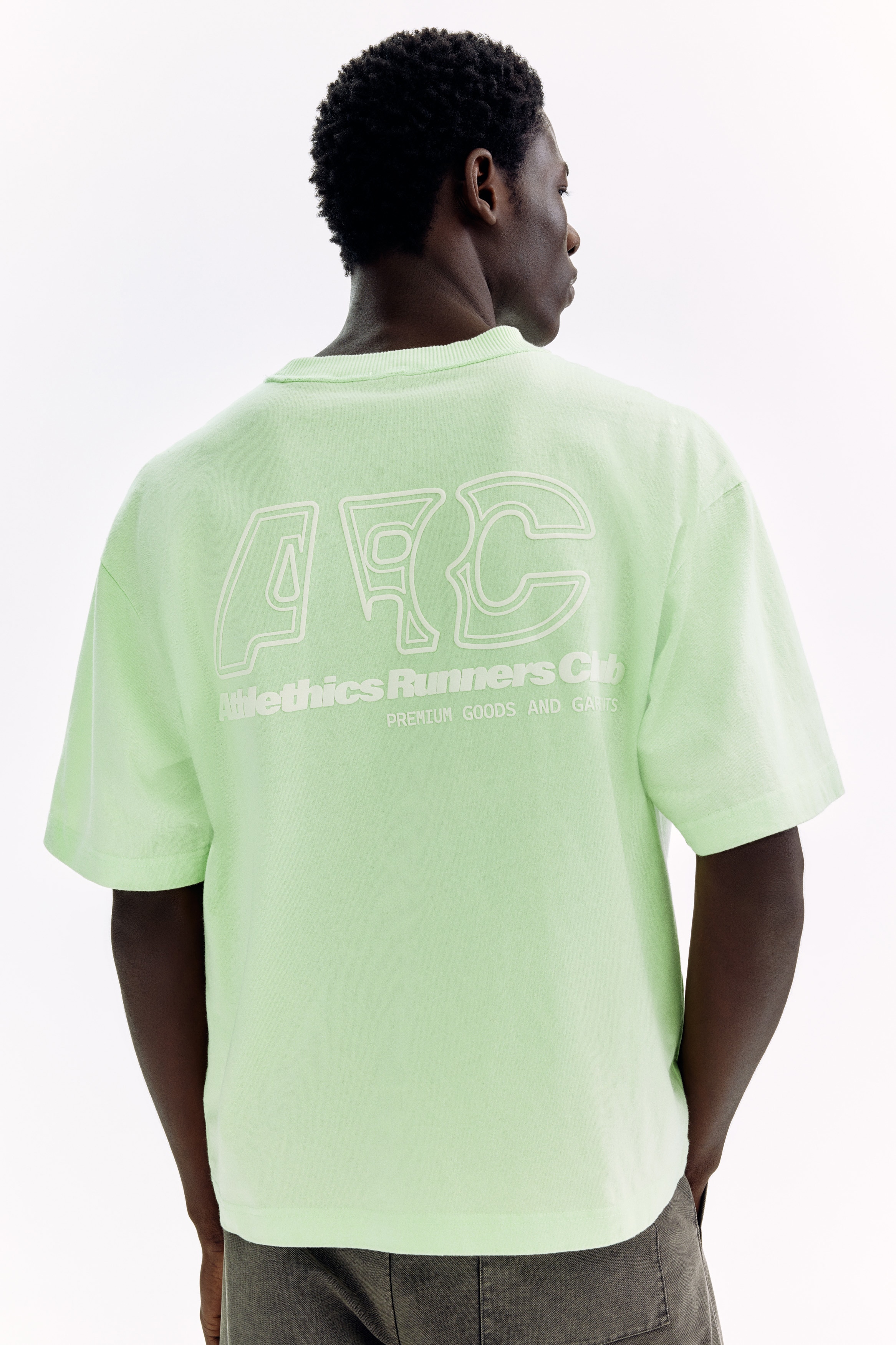 Men's Light green/33 Printed Loose-Fit T-Shirt | H&M US