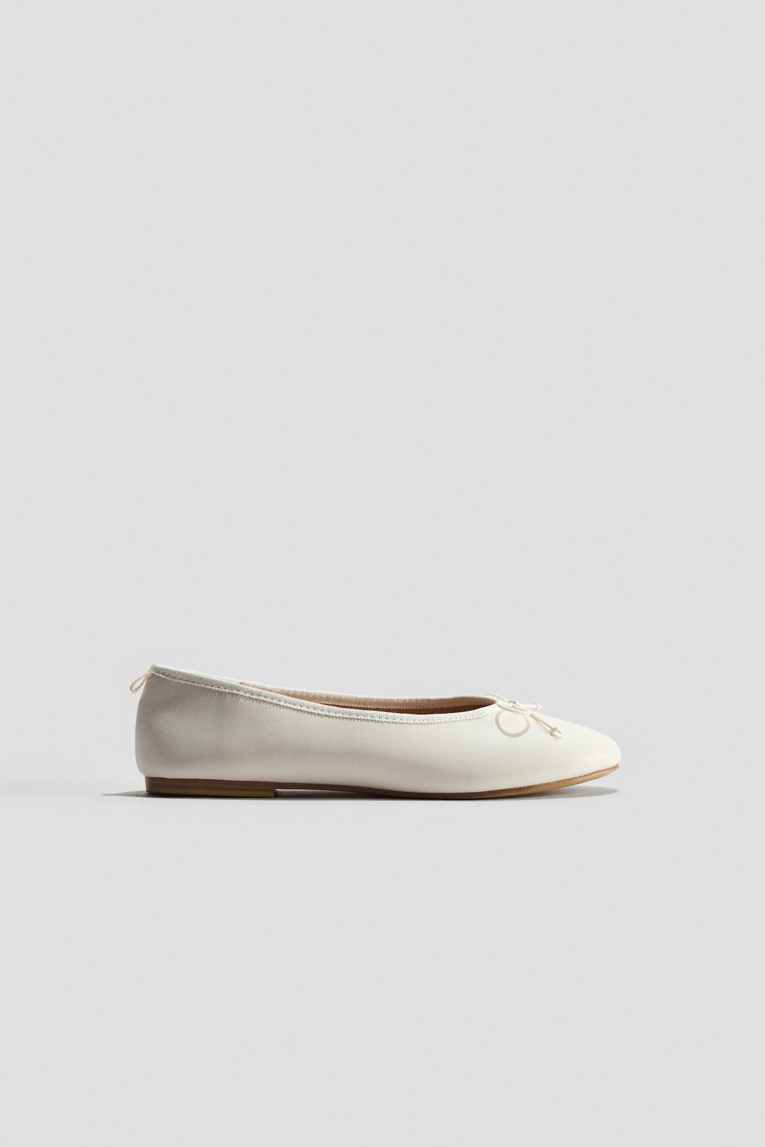 Bow-detail ballet pumps - Cream/Light beige/Pink/Black/Beige - 3