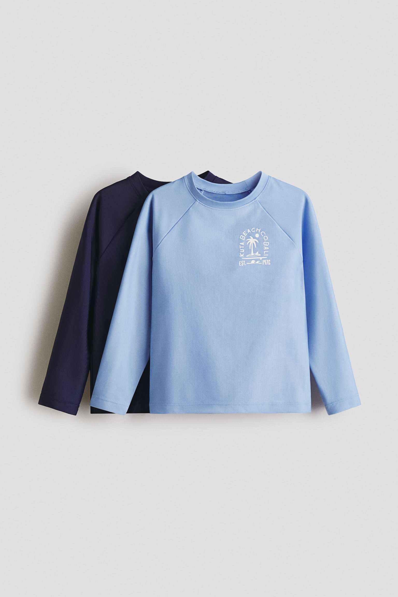 Lot de 2 T-shirts de bain UPF 50 - Bleu clair/bleu marine