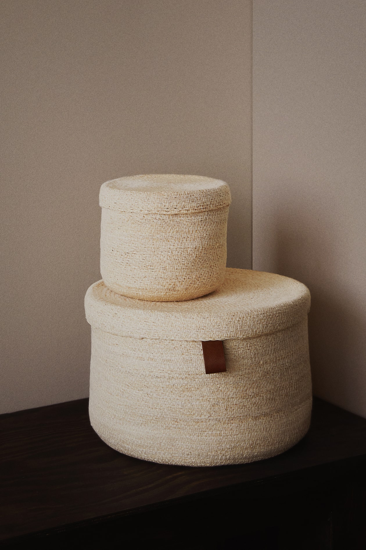 Grand panier de rangement - Beige - Home All | H&M FR