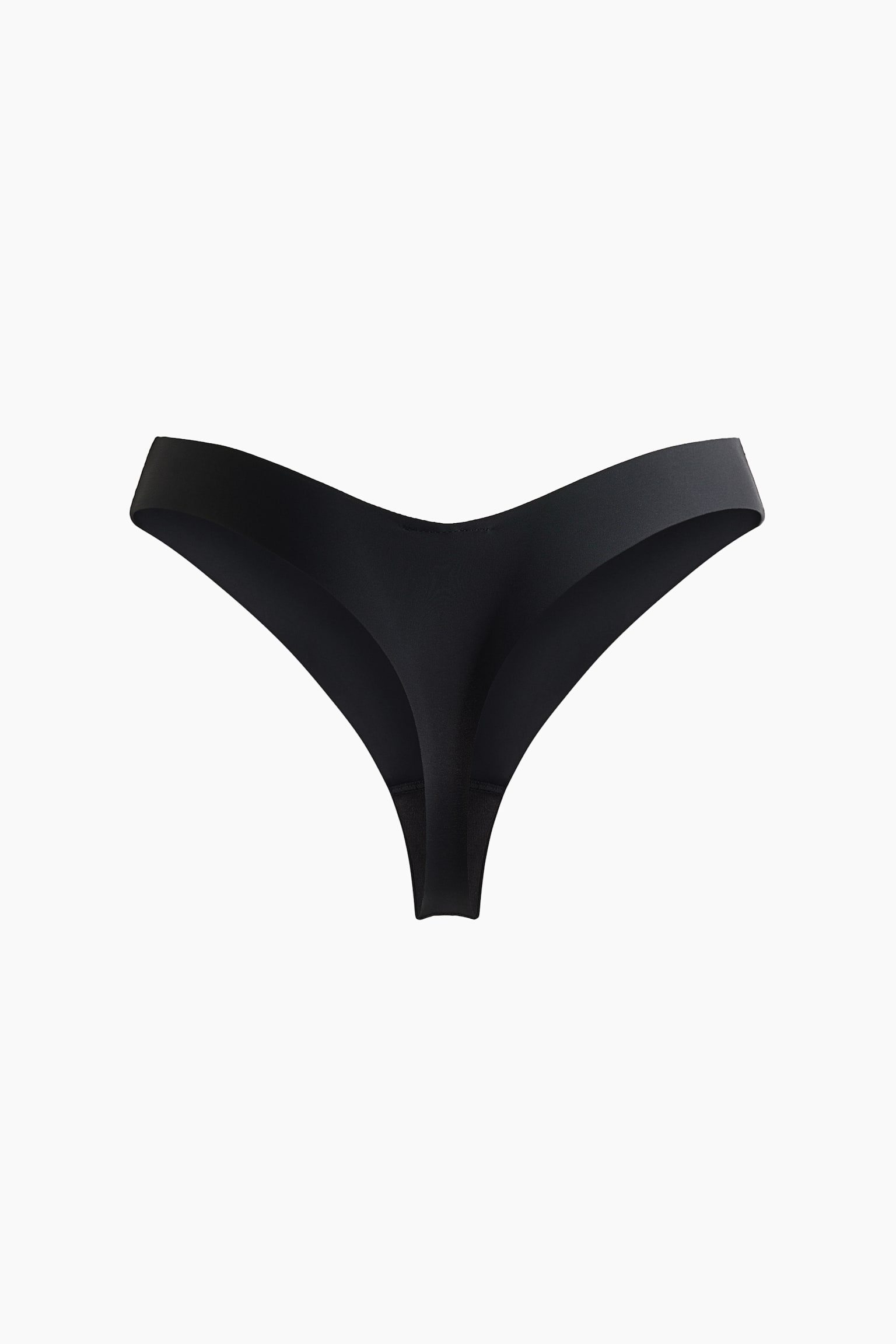 Женские трусы-стринги H&M с Lycra, 3 пары, цвет: Чёрный — фото 2