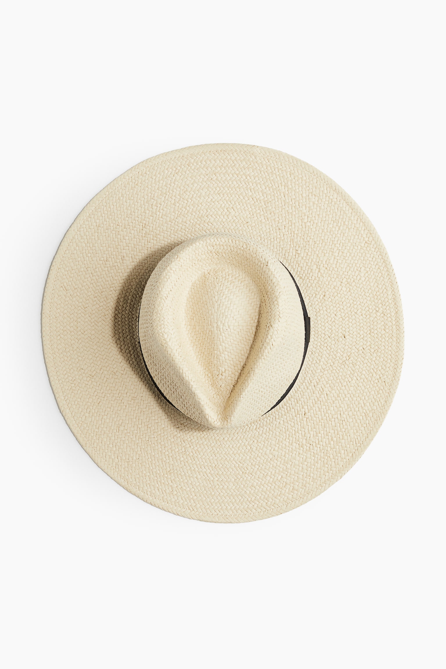 Straw fedora hat - Light beige - 3