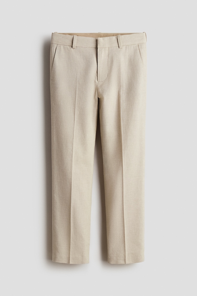 Elegante Hose - Hellbeige/Hellblau/Marineblau - 1