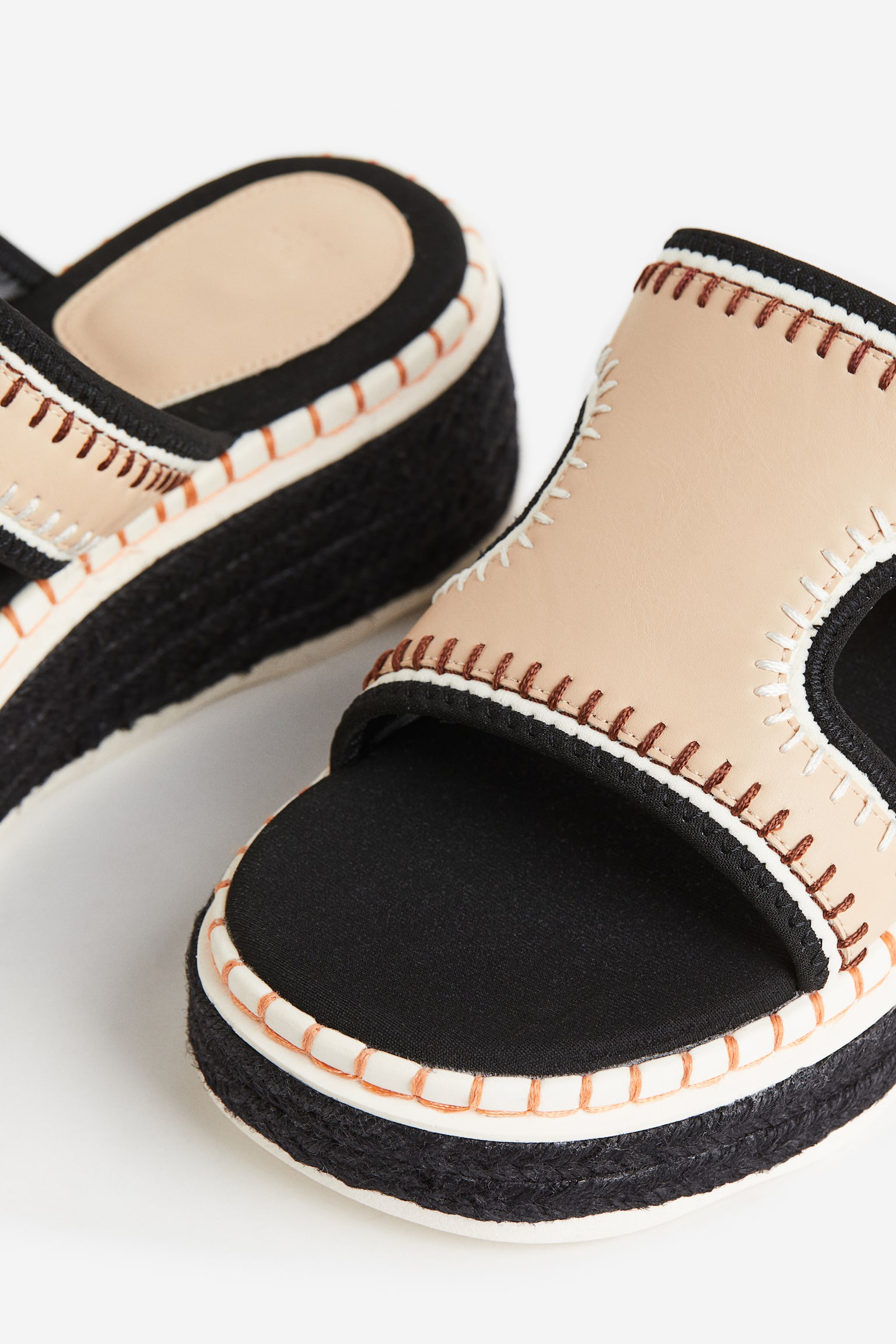 Espadrille Sandals - Beige/Light beige - 4