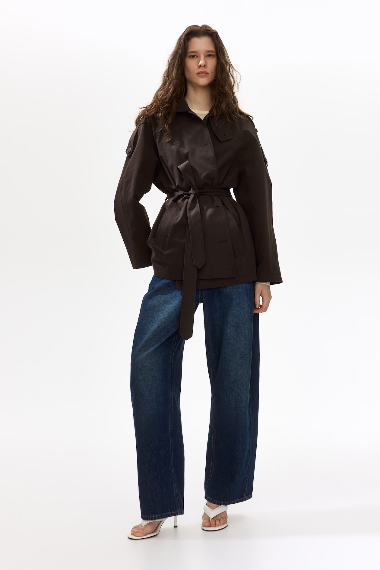 Belted Twill Coat - image 2