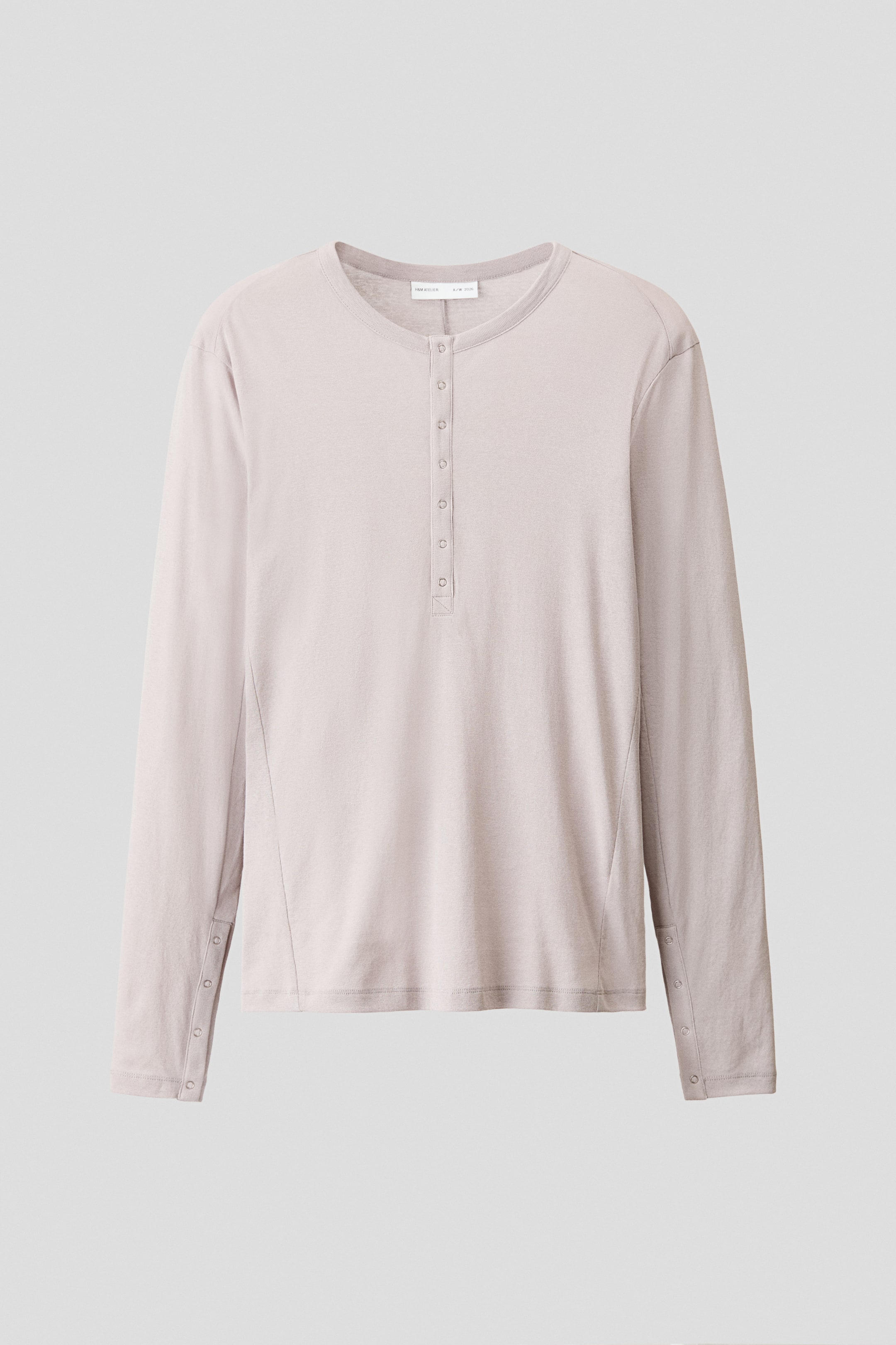 Slim-Fit Cotton Henley Shirt