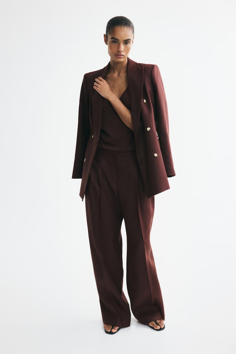 Lanene pantalone elegantnog kroja