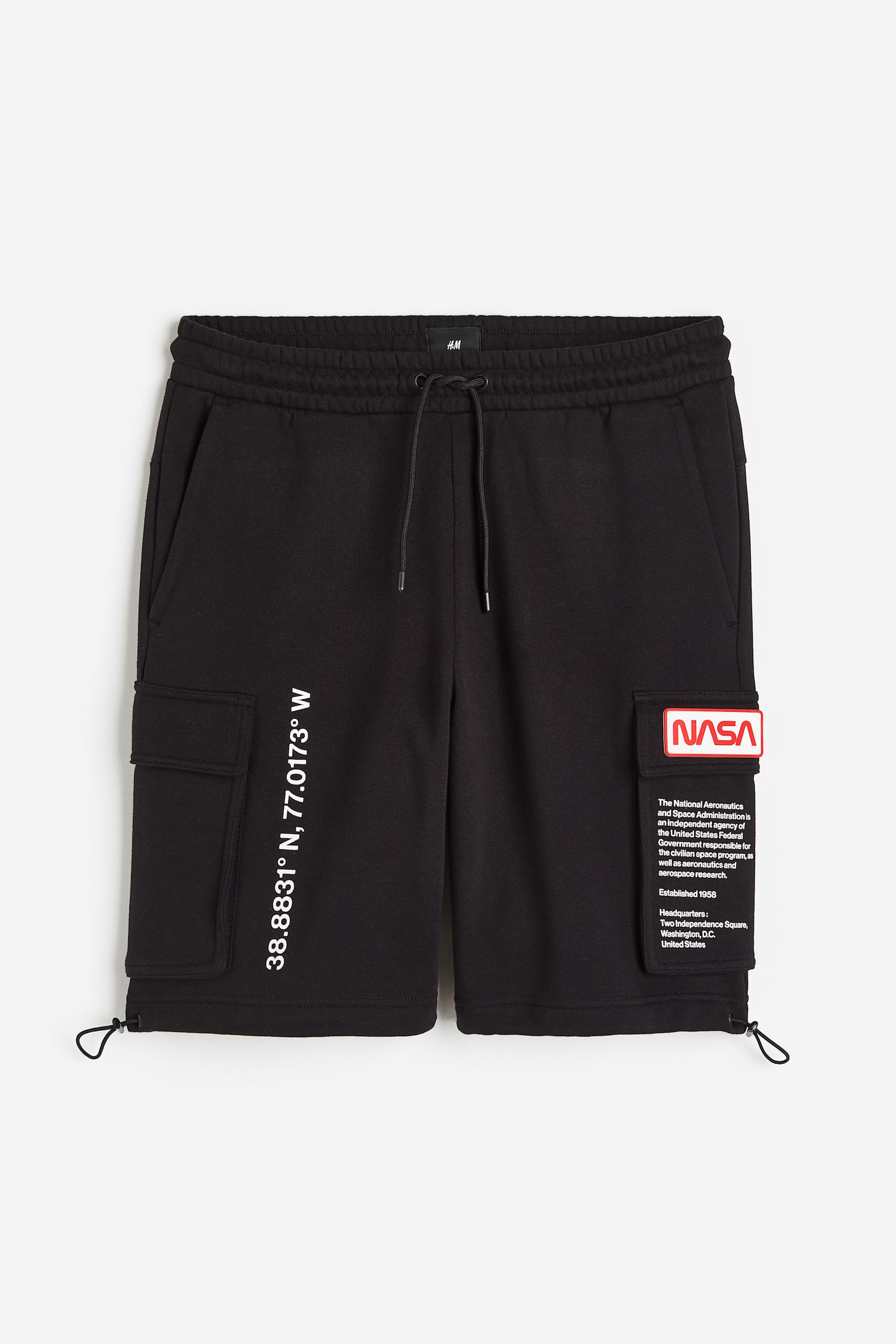 Print Sweat Shorts - Black/NASA/Cream/NASA - 1