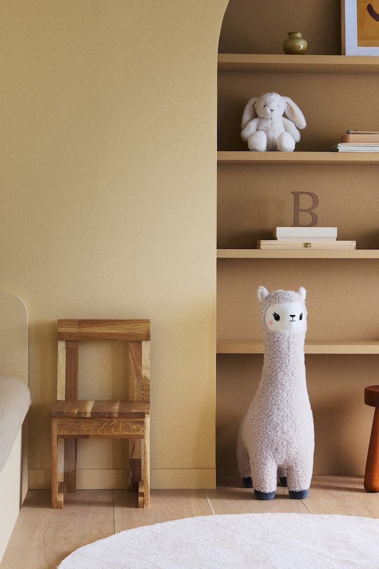Peluche Alpaga 46 Cm – Grand Lama Licorne Tout Doux – Coussin Moelleux En Peluche Blanche – Jouet Câlin Pour Enfants – Emballage Sous Vide – Idée Cadeau