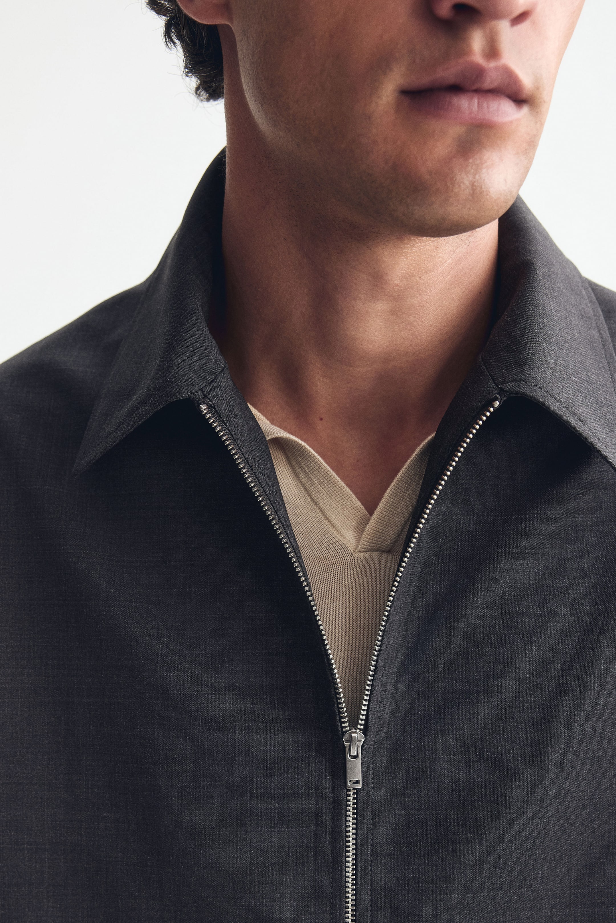 Мужские куртки H&M Wool-Blend Jacket with Collar — фото 4