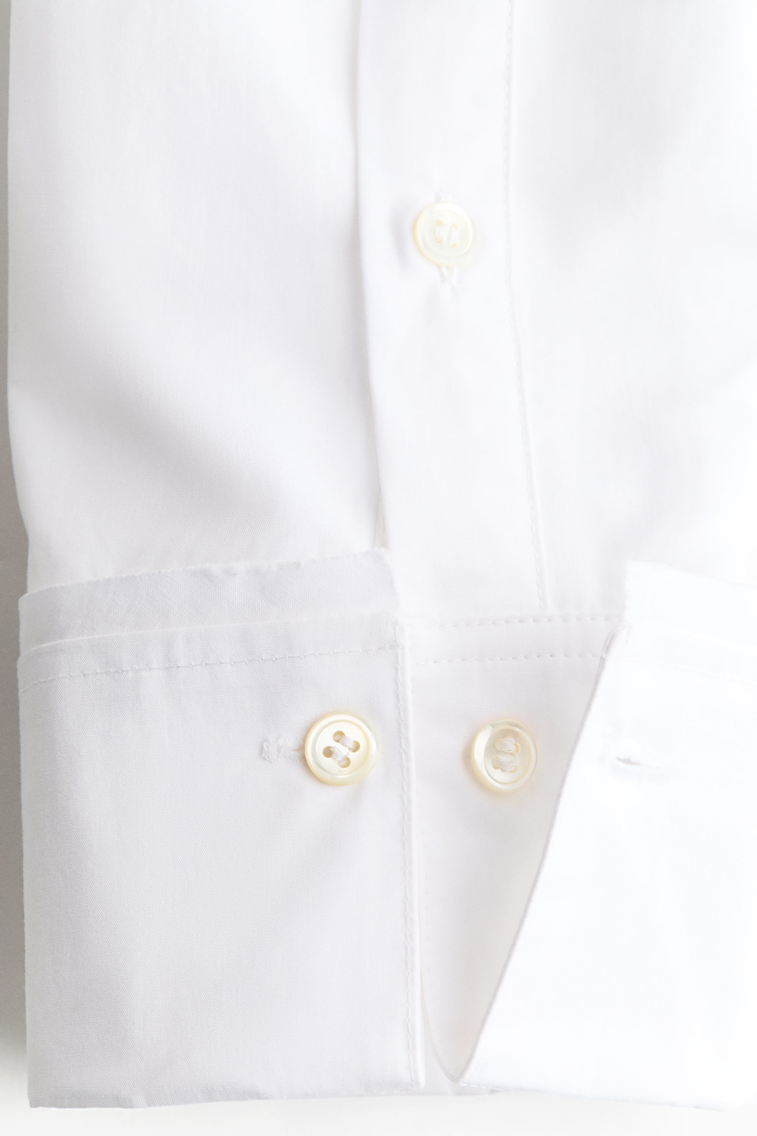 Женская рубашка H&M Poplin Hourglass, цвет: Белый — фото 7