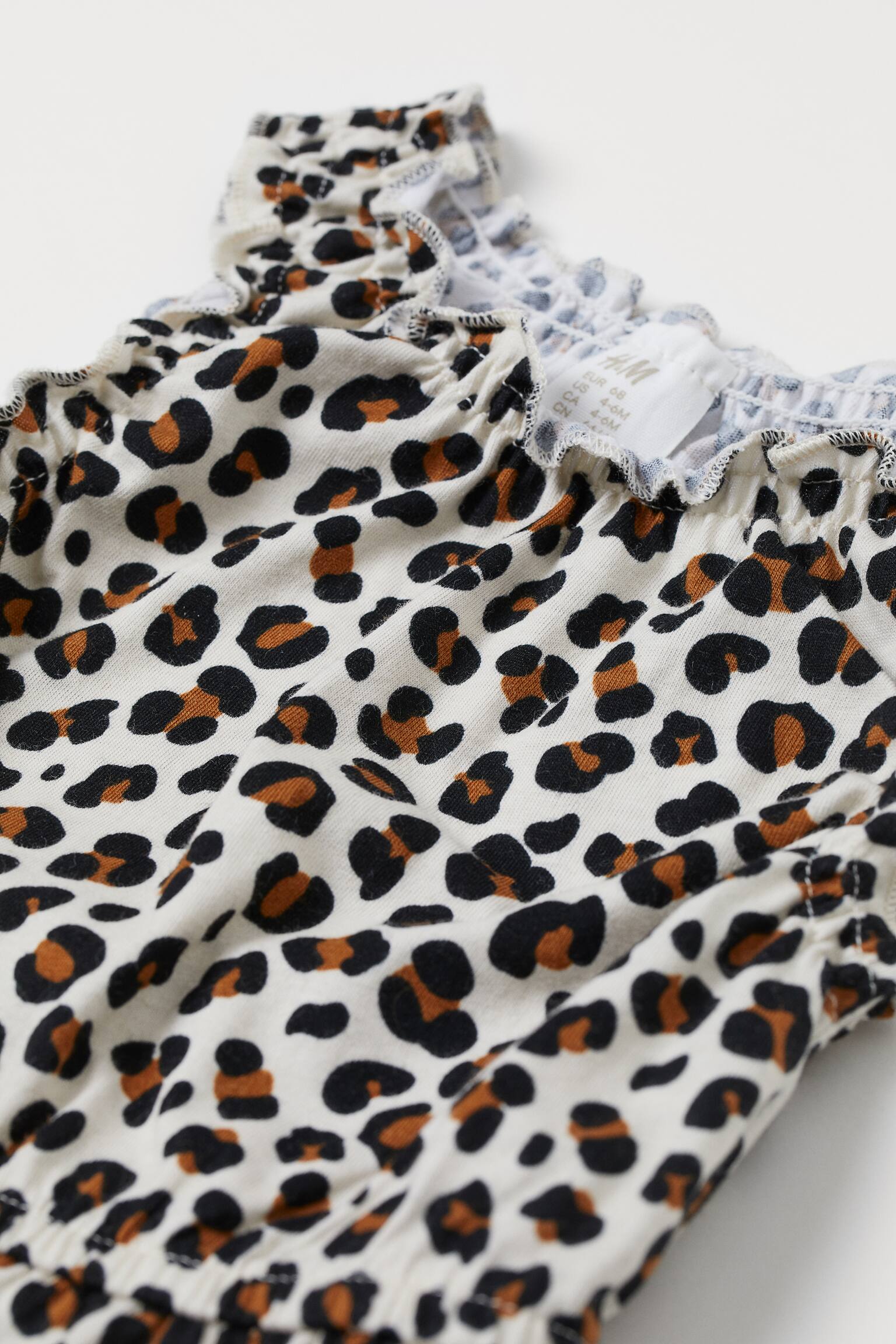 Vzorovaný overal - Světle béžová/leopardí potisk - 2