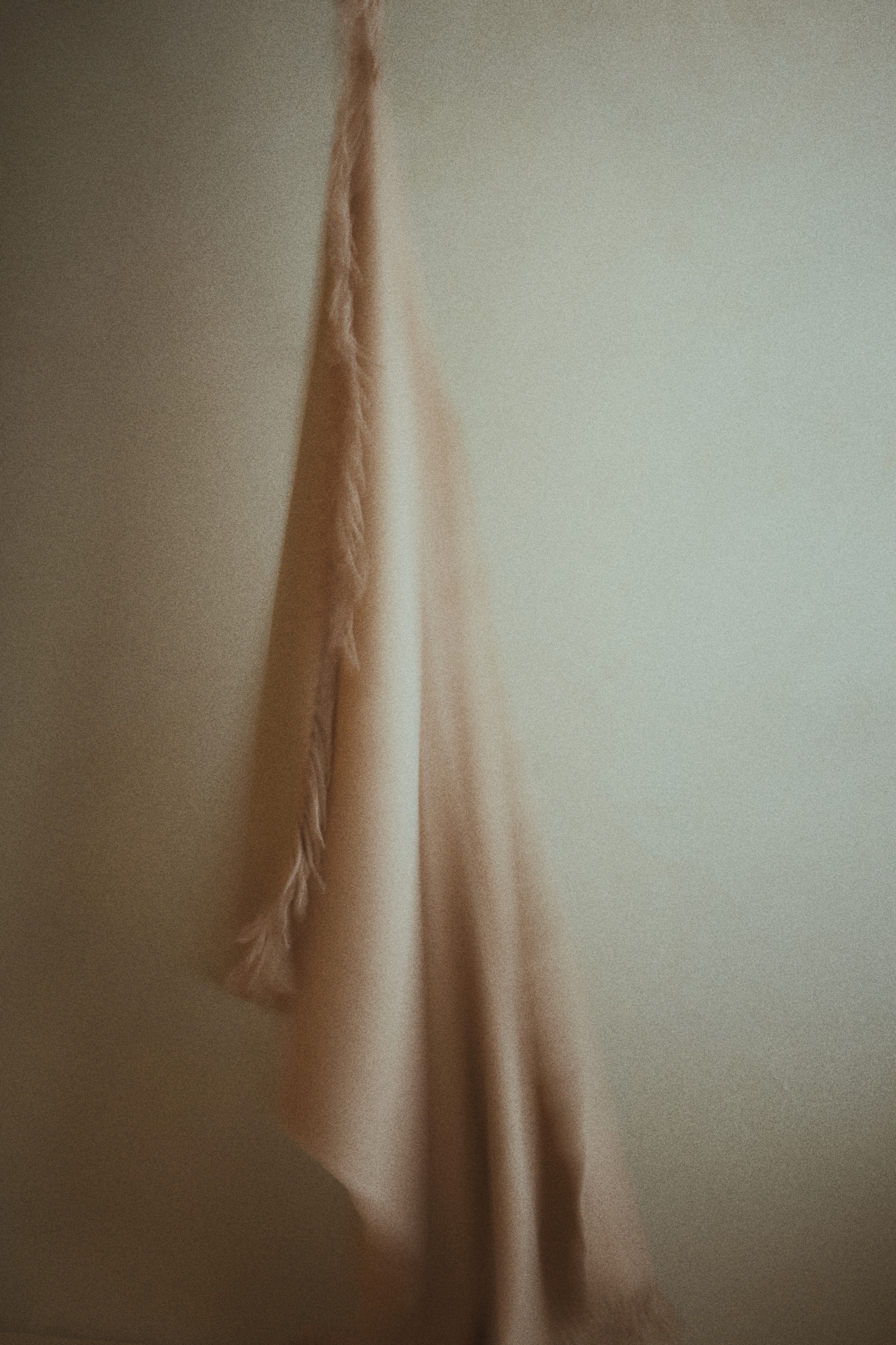 Pledd i ullmiks med frynser - Beige/Rosa