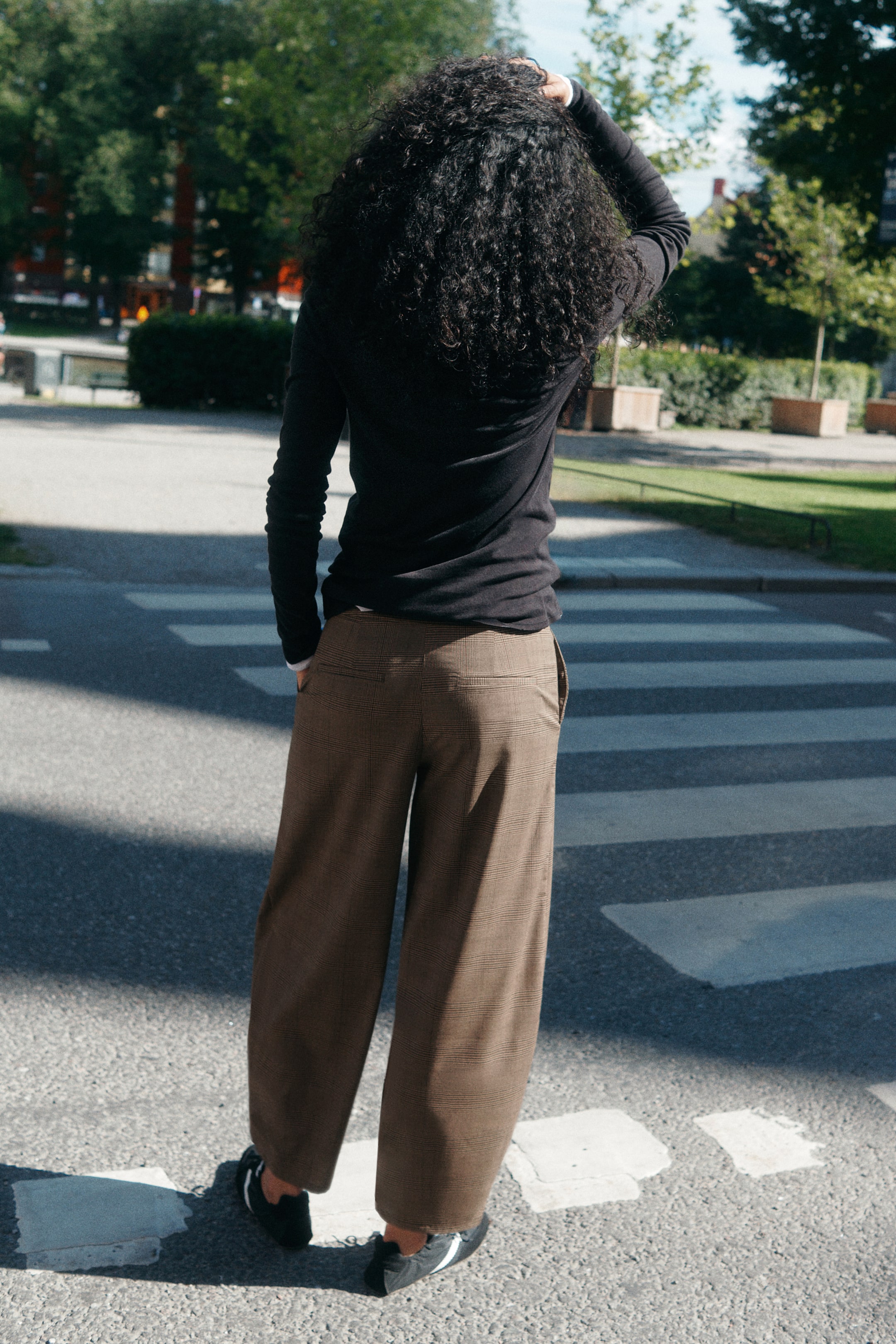Dressy Barrel-Leg Pants