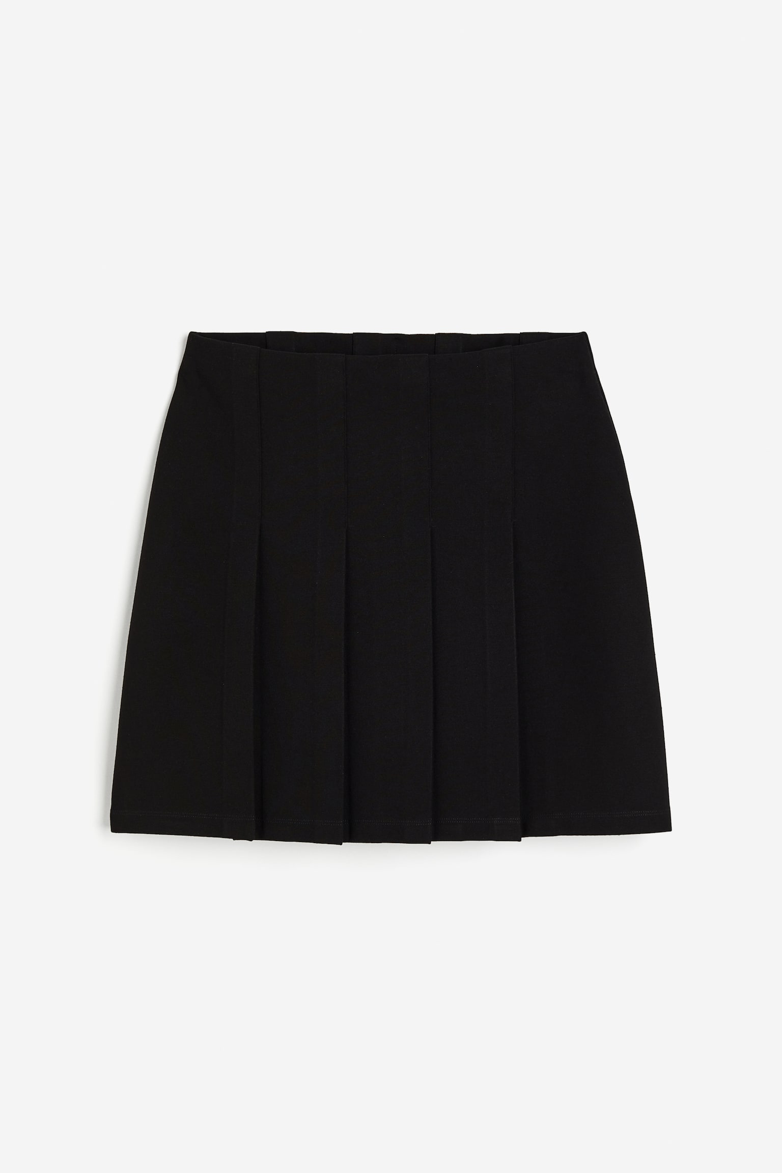 Pleated Skirt - Black/Grey marle - 2