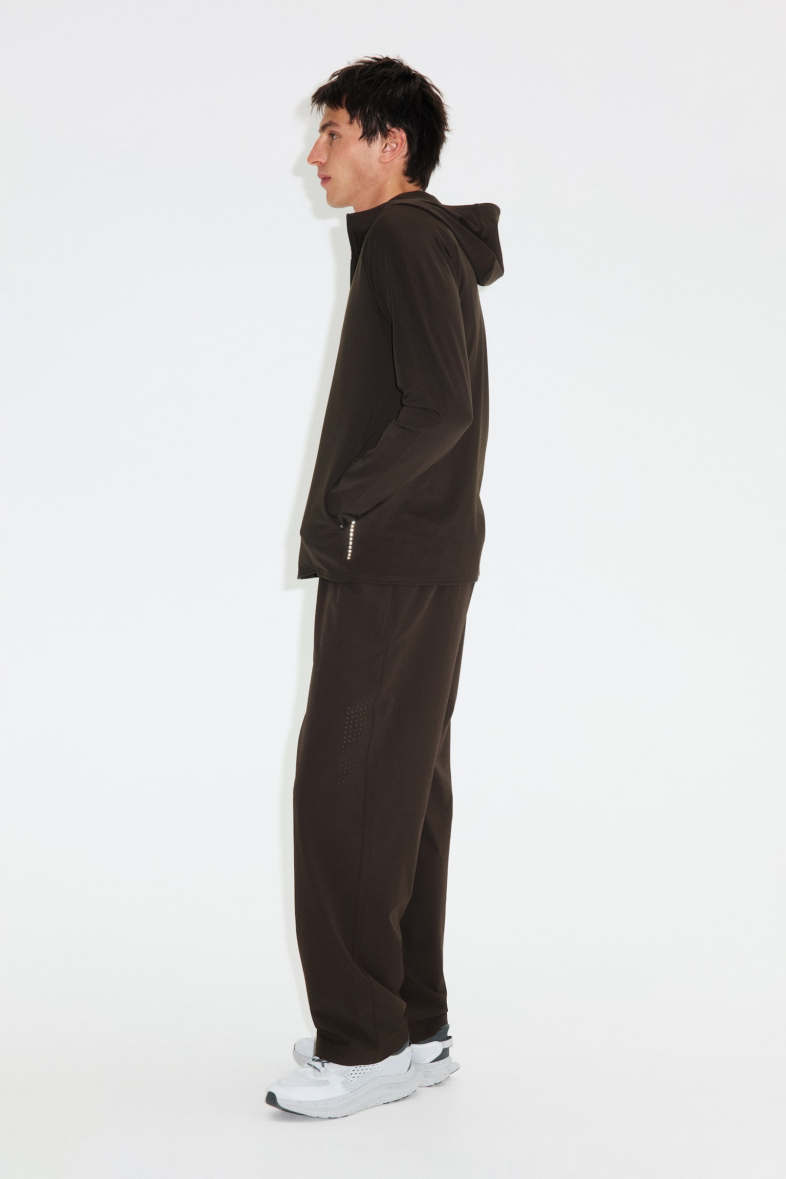 Regular Fit Sports jacket with ThermoMove™ - Brown/Black - 1