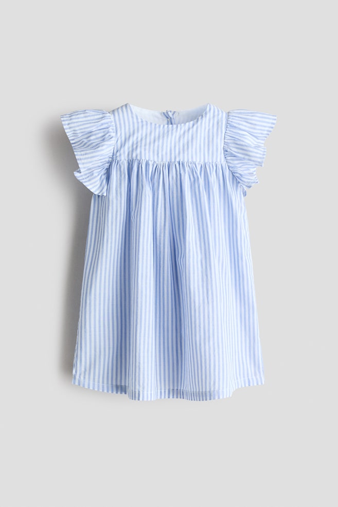 Patterned Empire-Waist Dress - Light blue/striped/Cream/patterned/Light pink/floral - 1
