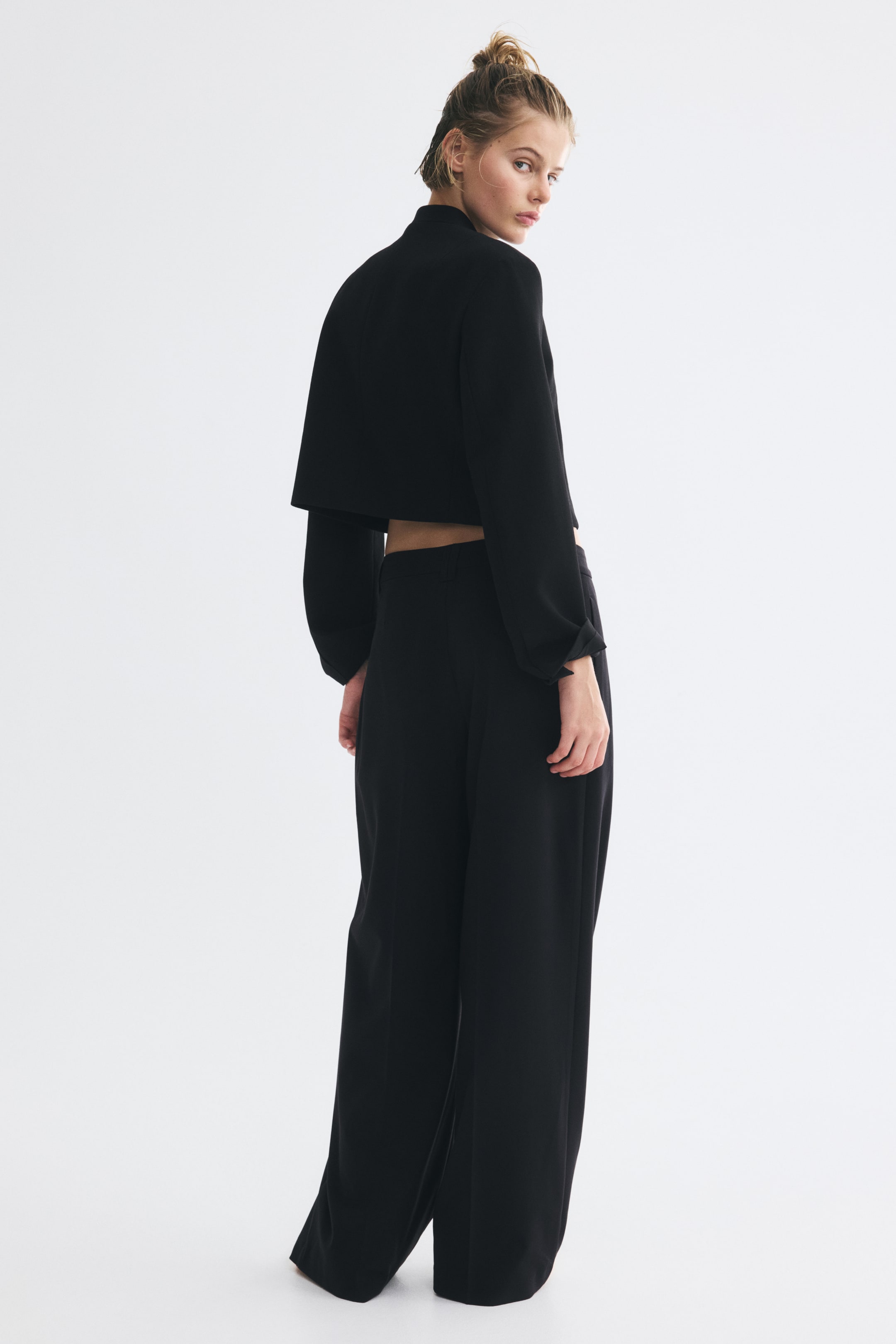 Wide-Leg Dress Pants