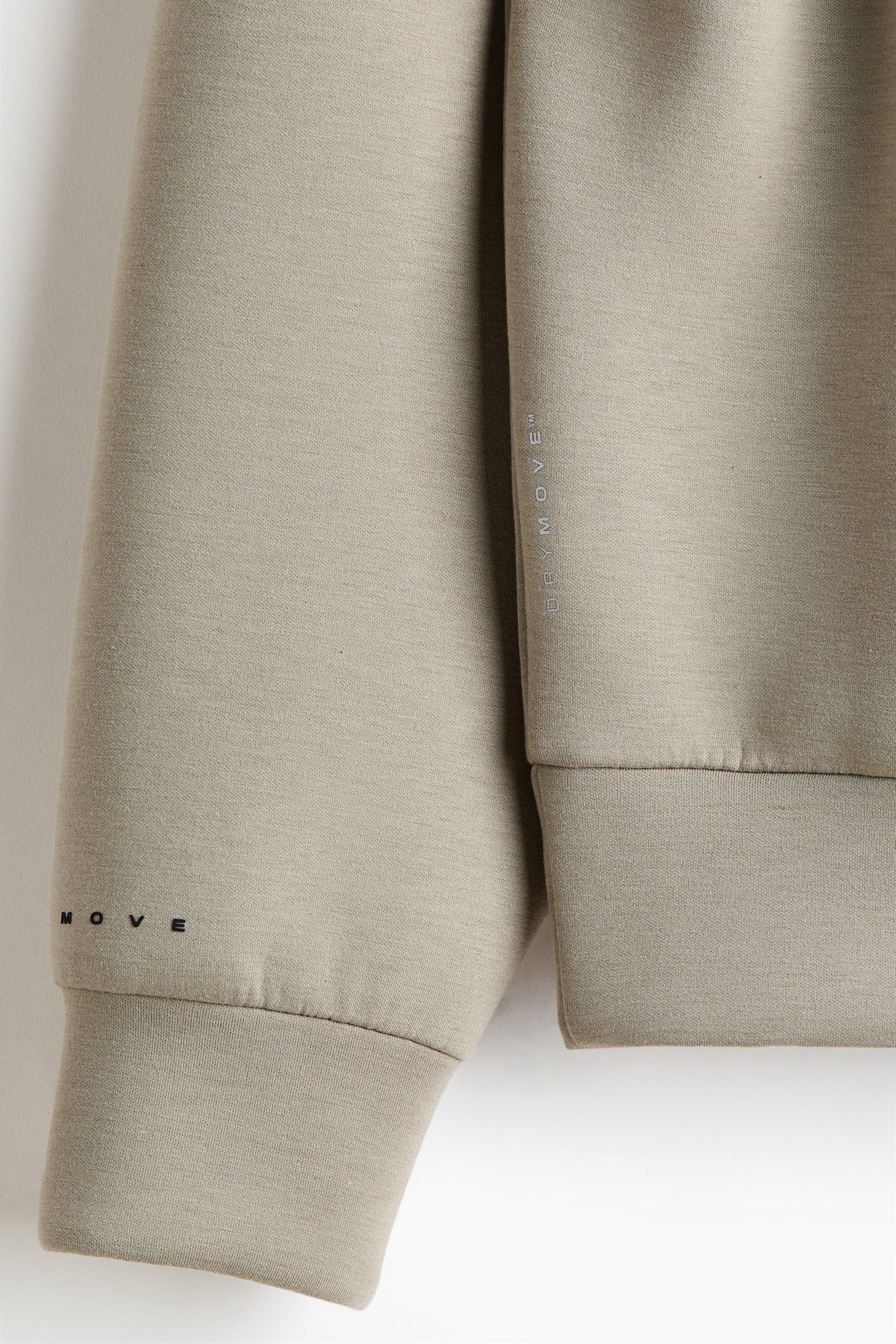 Oversized Fit Sports hoodie with DryMove™ - Beige/Black/Dark brown - 6