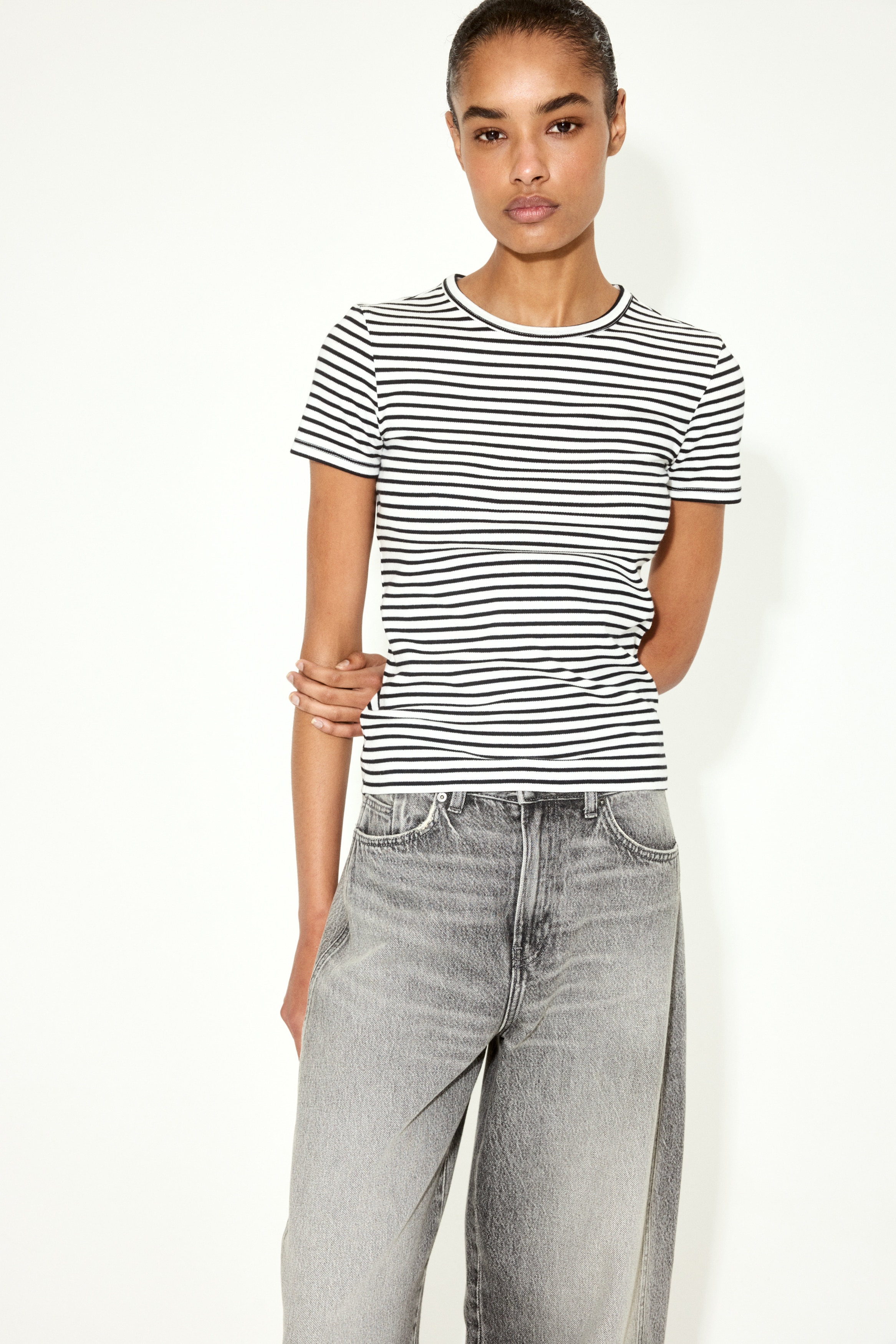 レディースストライプトップス | ブレトン、長袖、Tシャツ | H&M JP