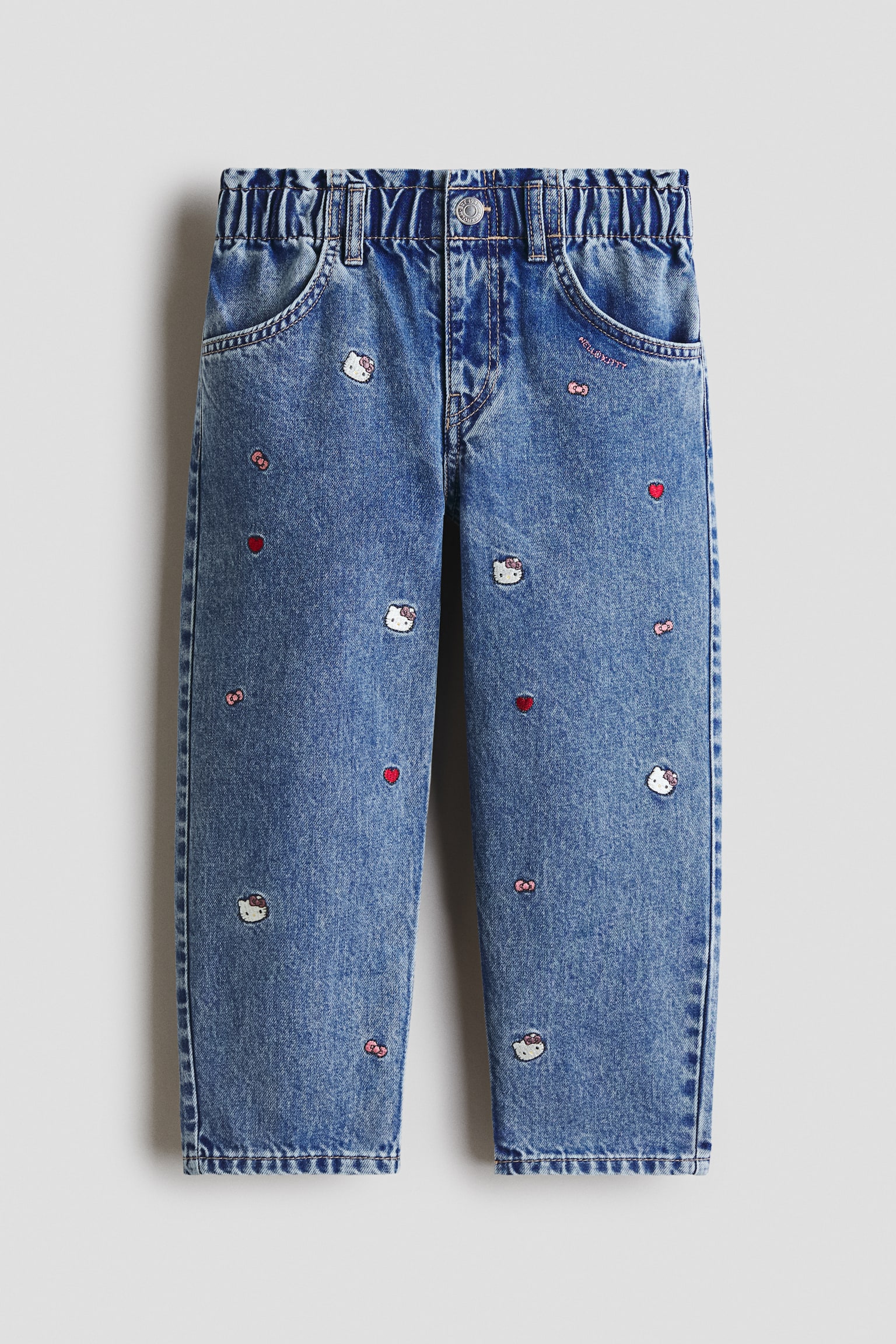 Loose Fit Tapered Jeans - Denim blue/Hello Kitty/Denim blue/Aristocats/Denim blue/Bluey/Denim blue/Hello Kitty/Light denim blue/Minnie Mouse - 1