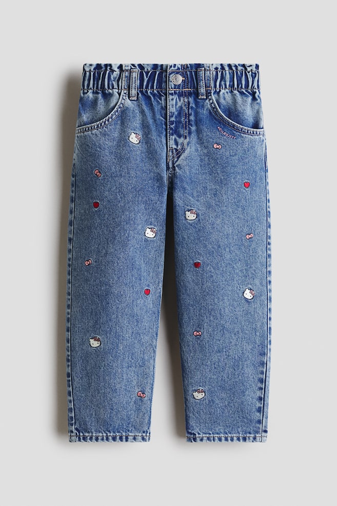 Loose-Fit Tapered Jeans - Denim blue/Hello Kitty/Denim blue/Hello Kitty/Denim blue/Bluey/Light denim blue/Lilo & Stitch - 1
