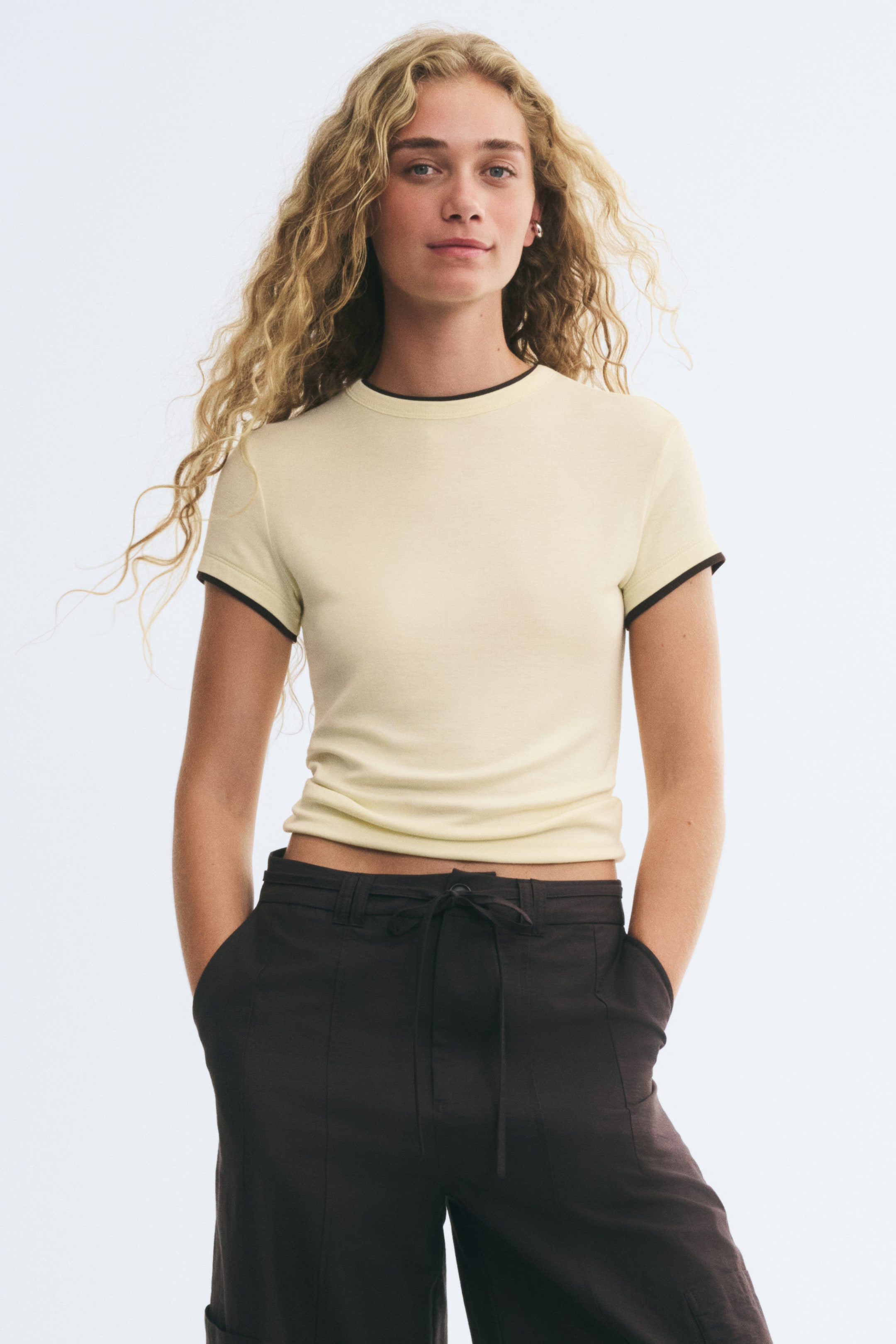T-shirt à effet superposé