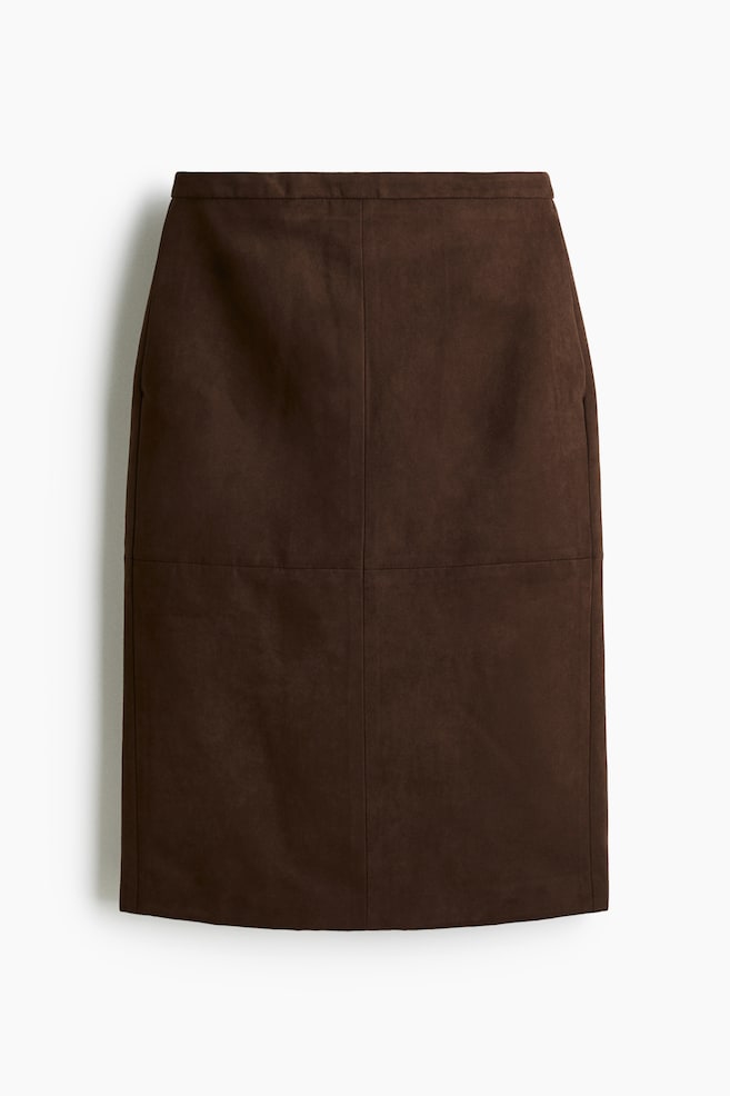 Pencil skirt - Dark brown - 1