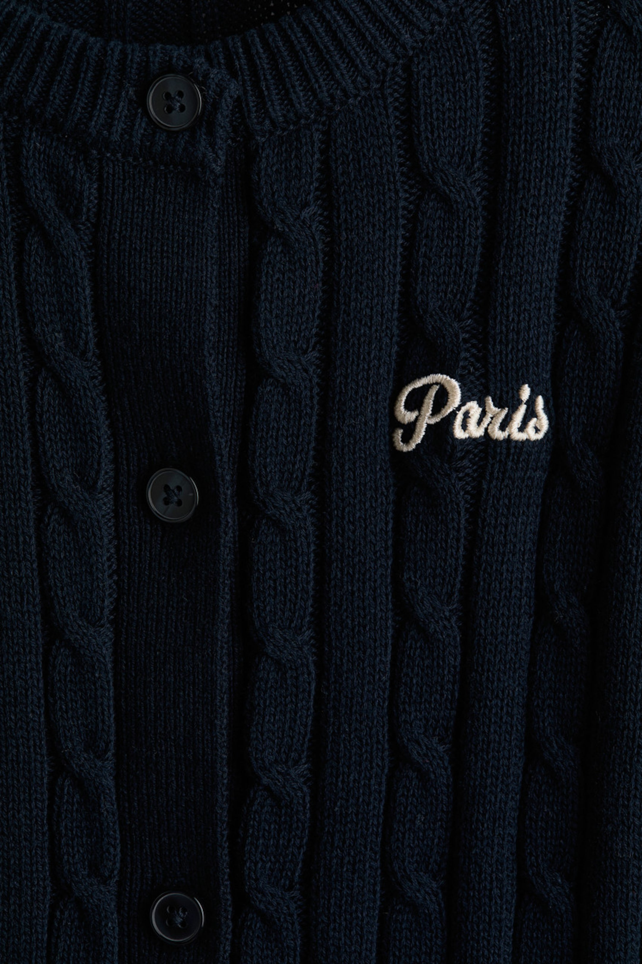 Cable-Knit Cardigan