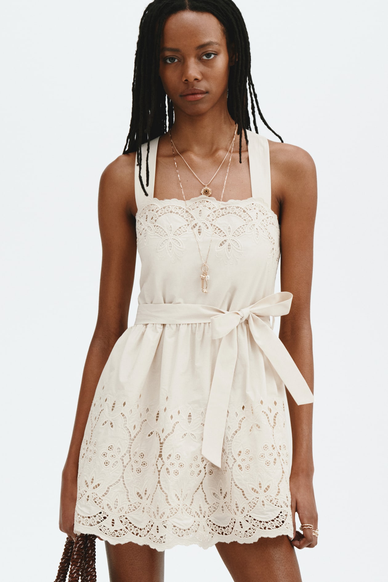 Dress with Eyelet Embroidery - image 5