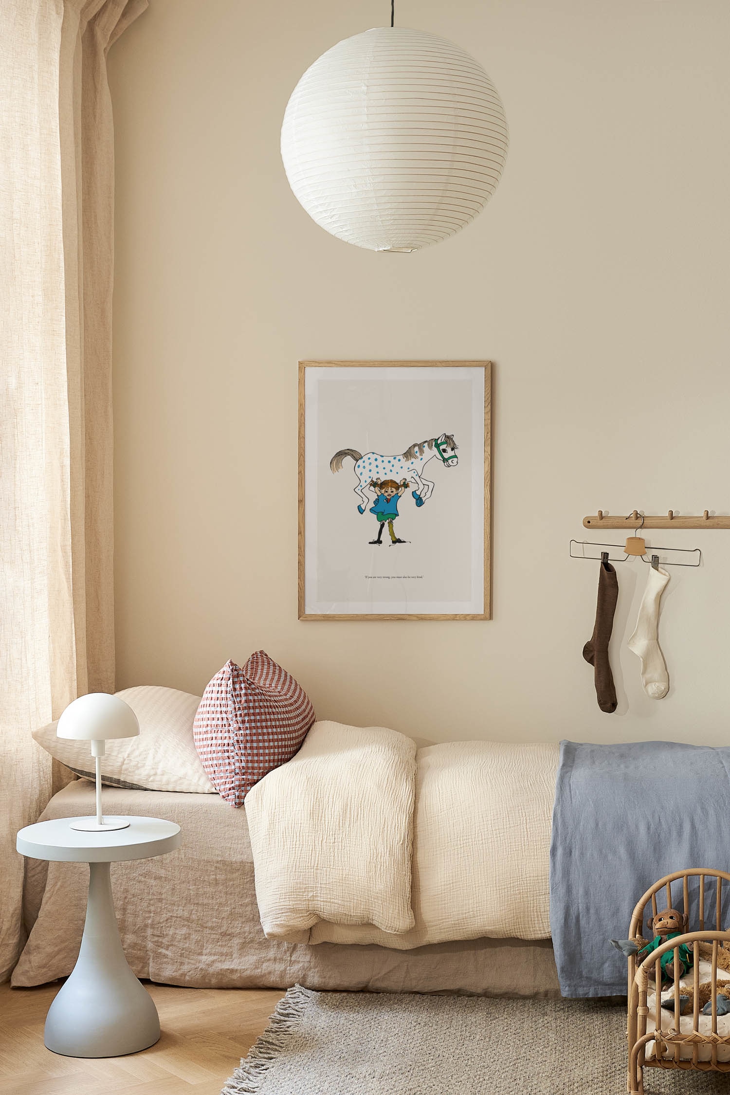 Pippi Is Strong Poster - Blue