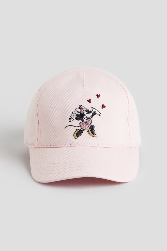 Cotton cap - Light pink/Minnie Mouse - 1