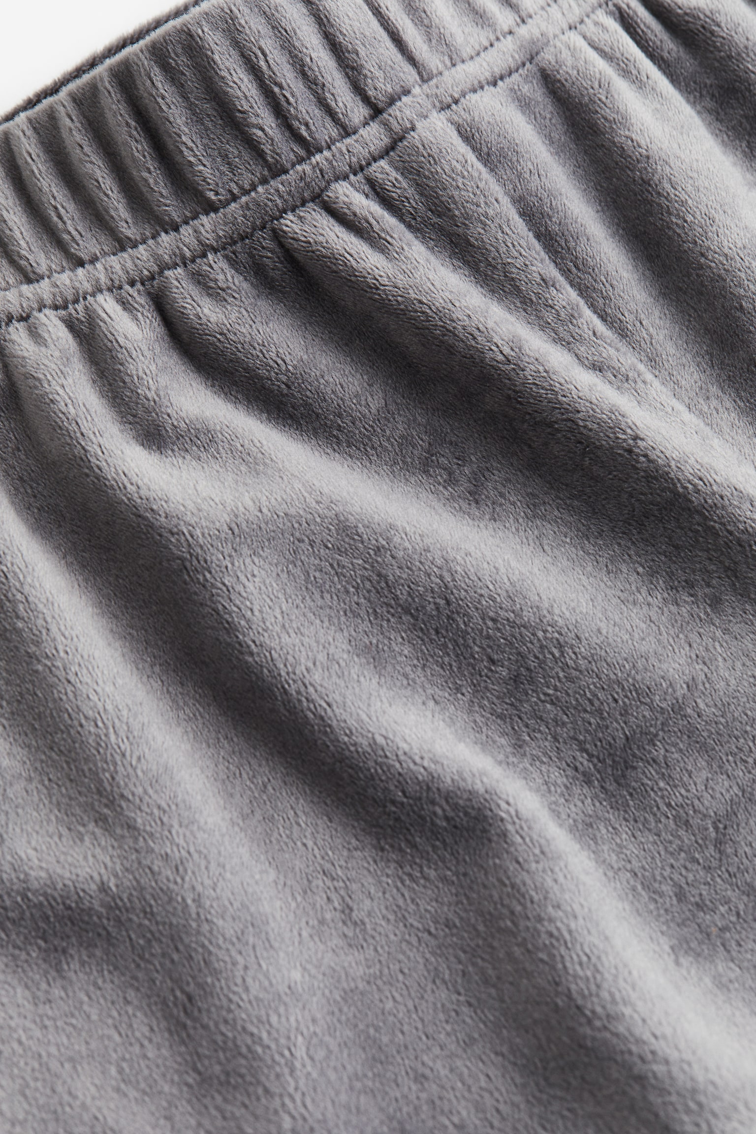 Velour Shorts - Grey/Black/Natural white - 2