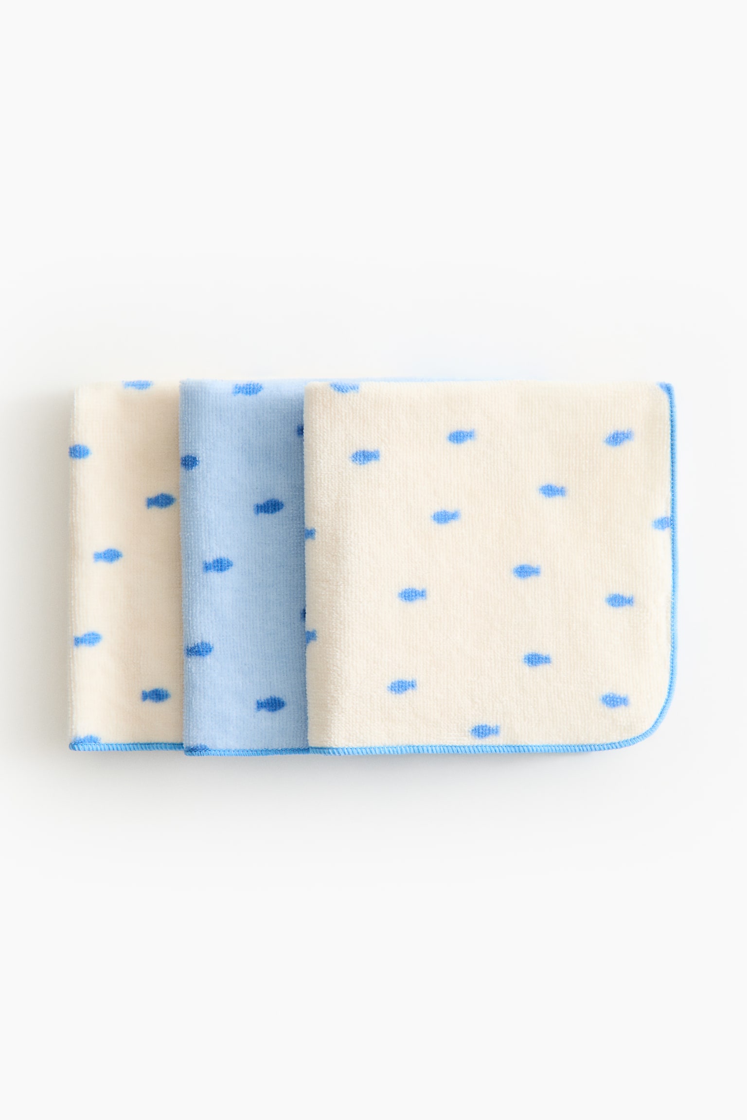 3-pack cotton terry cloths - 1